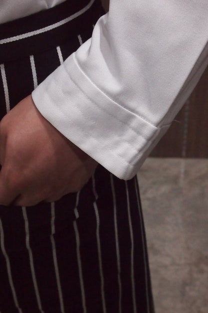 Long Sleeve Chef Jacket With Stitching on Collar and Cuffs (FHE-1855)