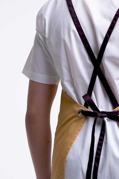 Full Apron with Contrast Strap, Pocket and Towel Hook (FHG-18720)