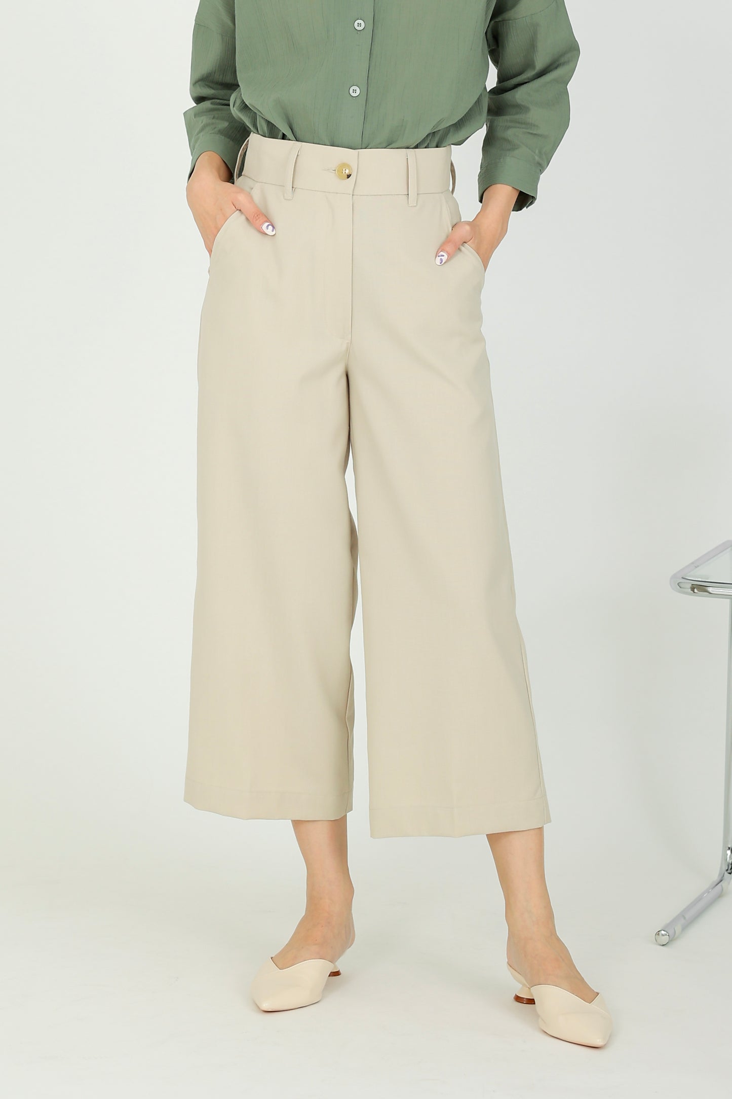 Harper Classic Trouser - Stone