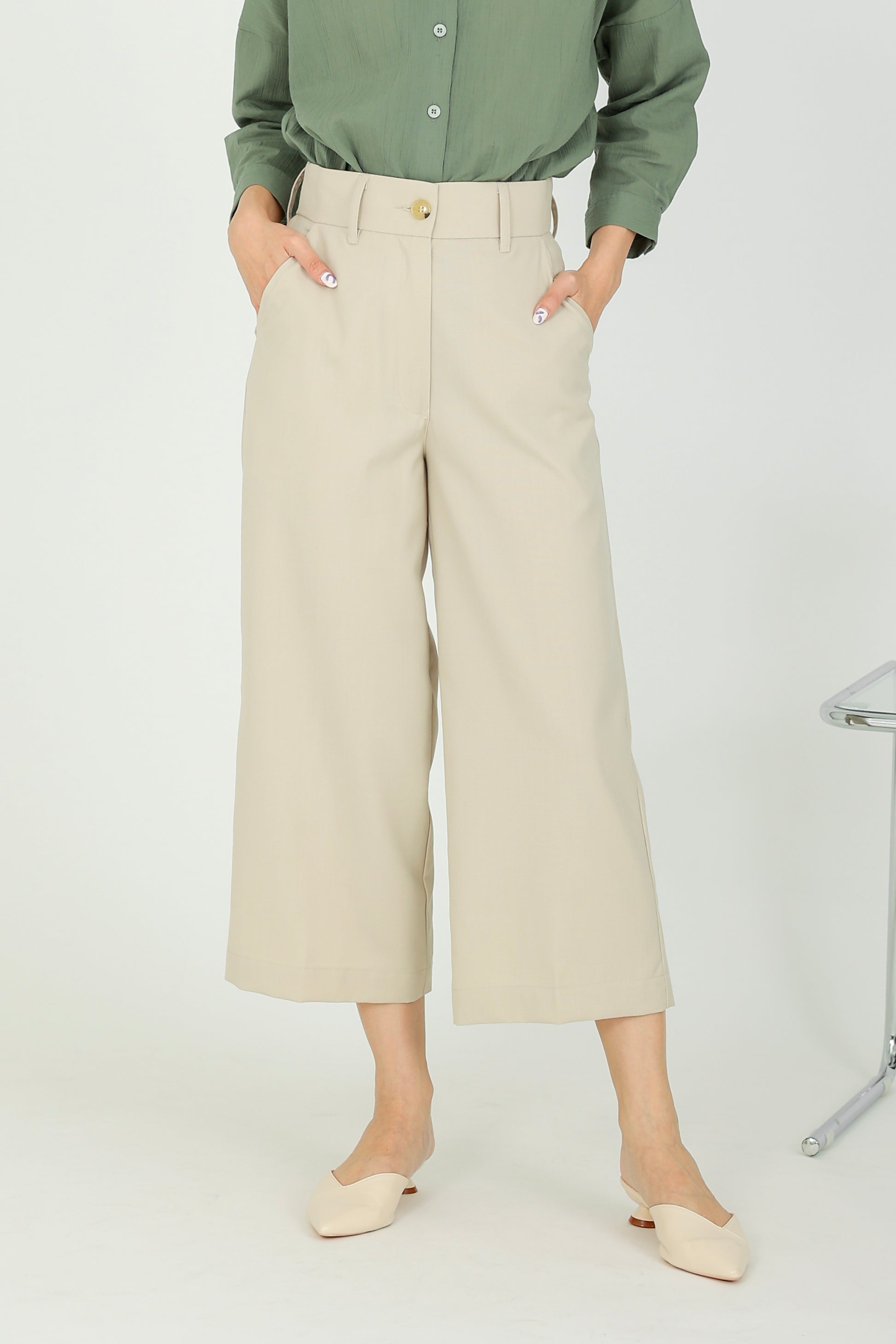 Harper Classic Trouser - Stone