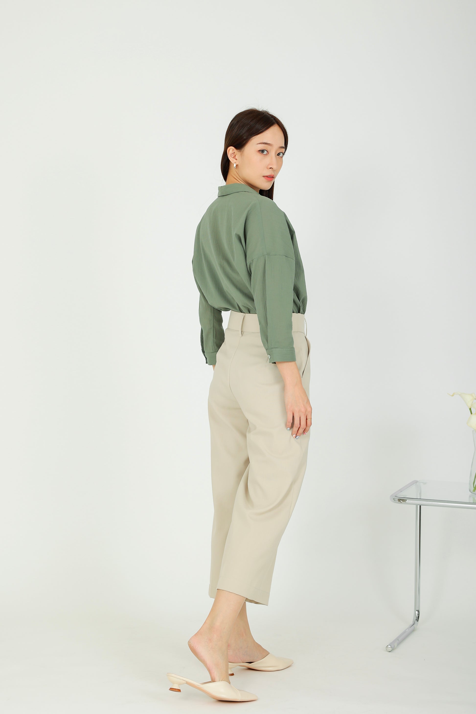 Harper Classic Trouser - Stone