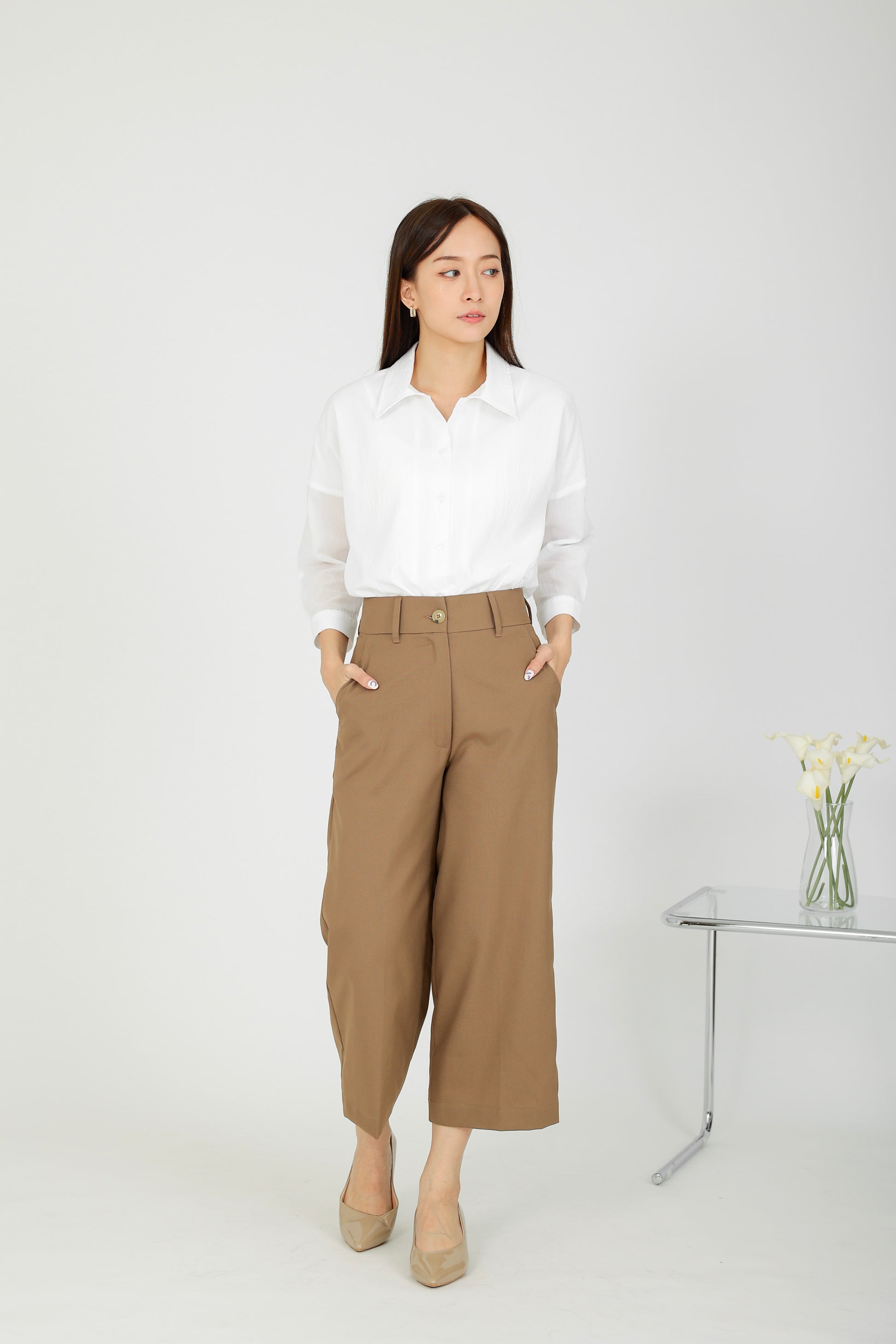 Harper Classic Trouser - Brown