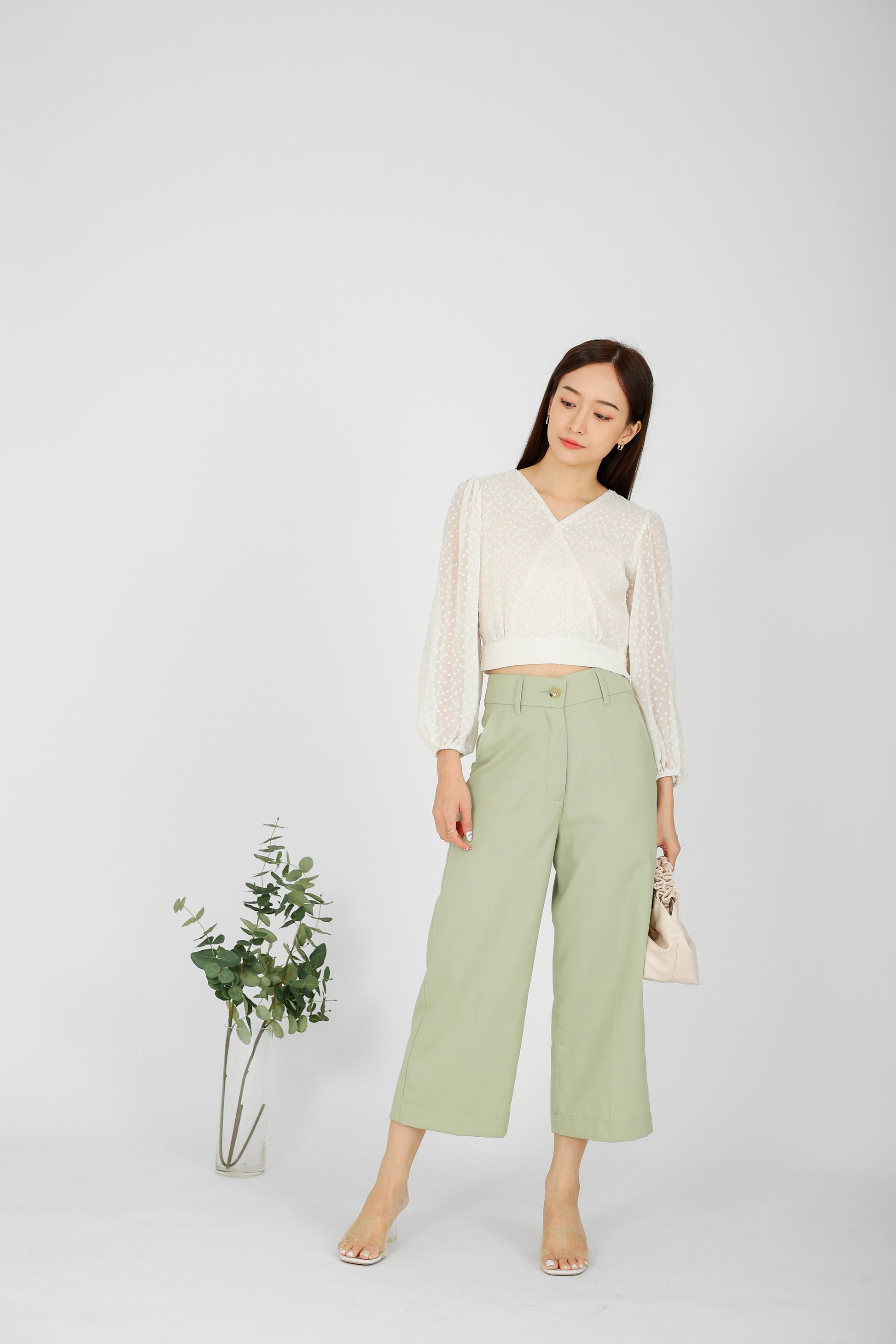 Harper Classic Trouser - Sage
