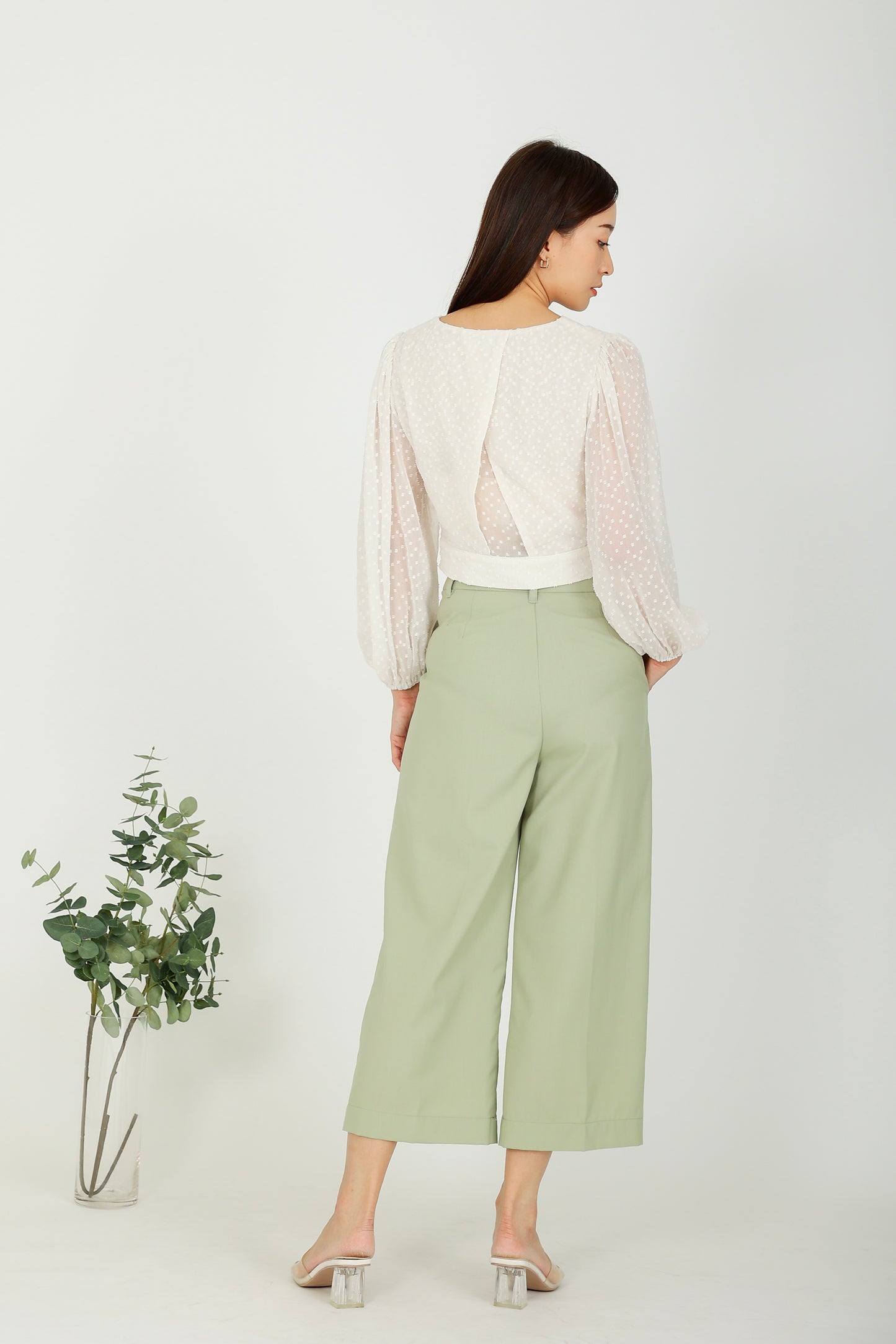 Harper Classic Trouser - Sage