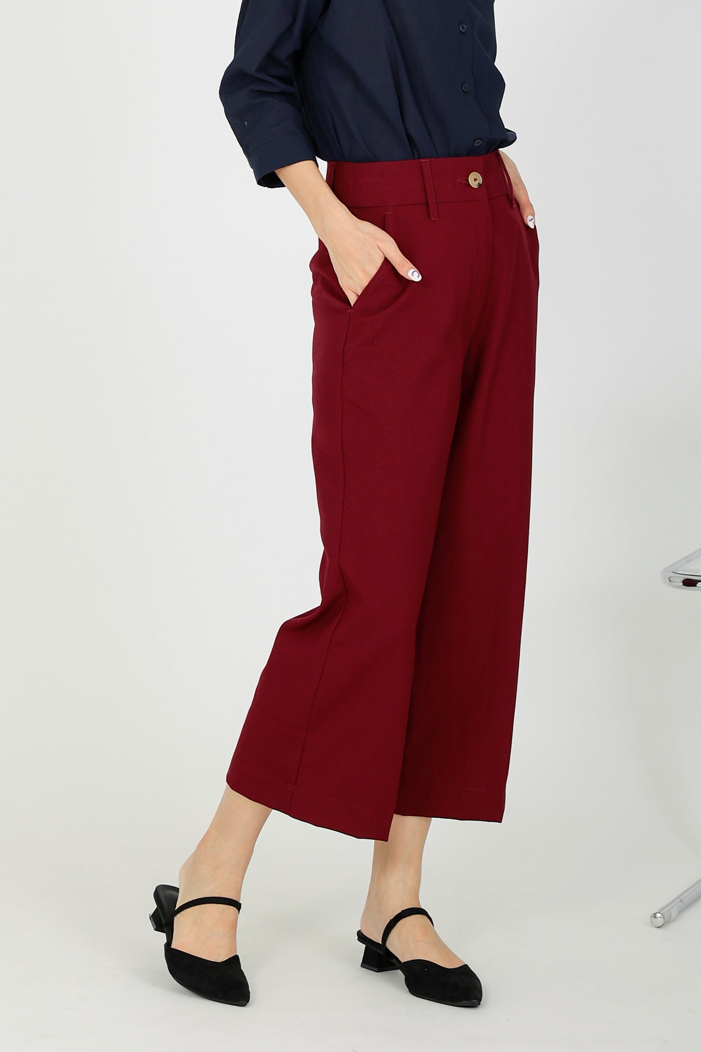 Harper Classic Trouser - Maroon