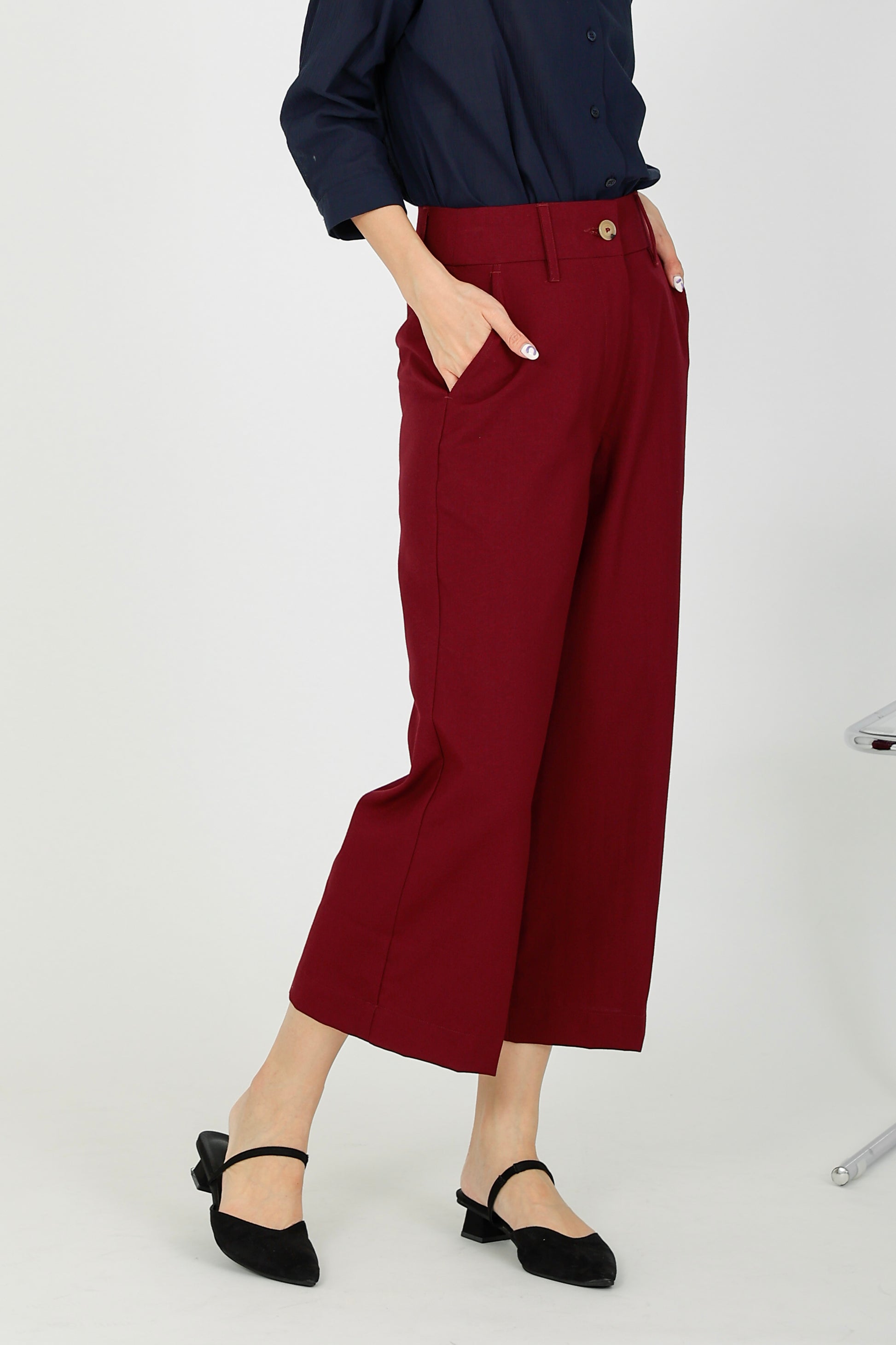 Harper Classic Trouser - Maroon