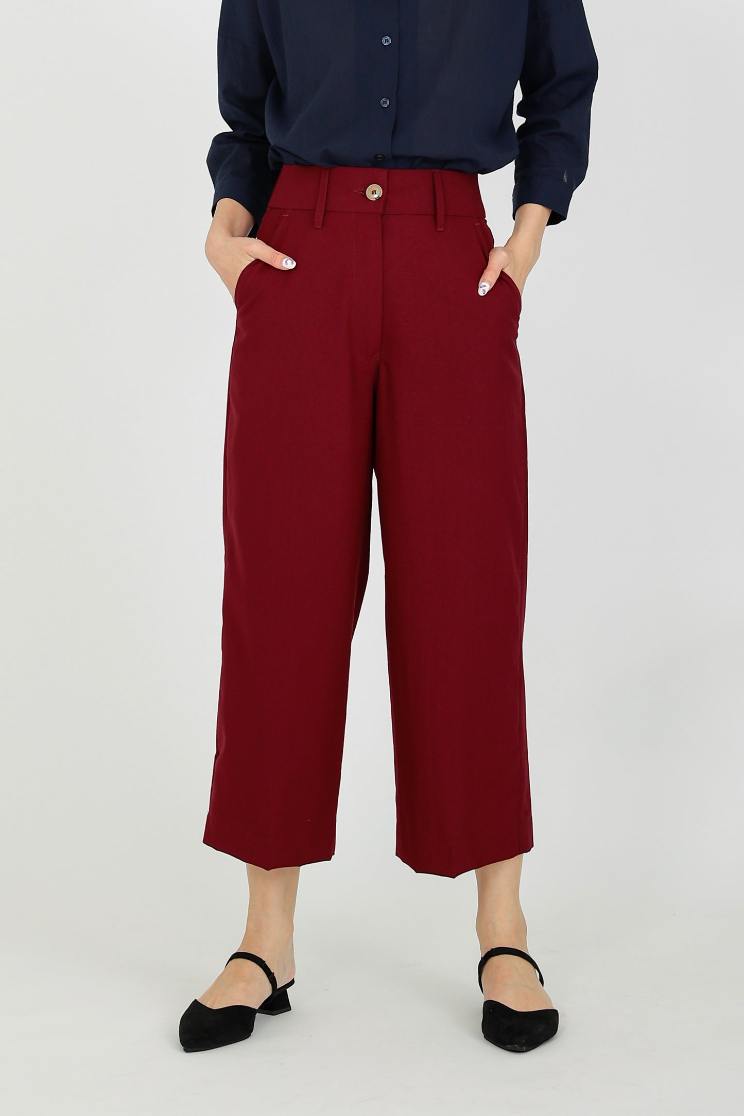 Harper Classic Trouser - Maroon