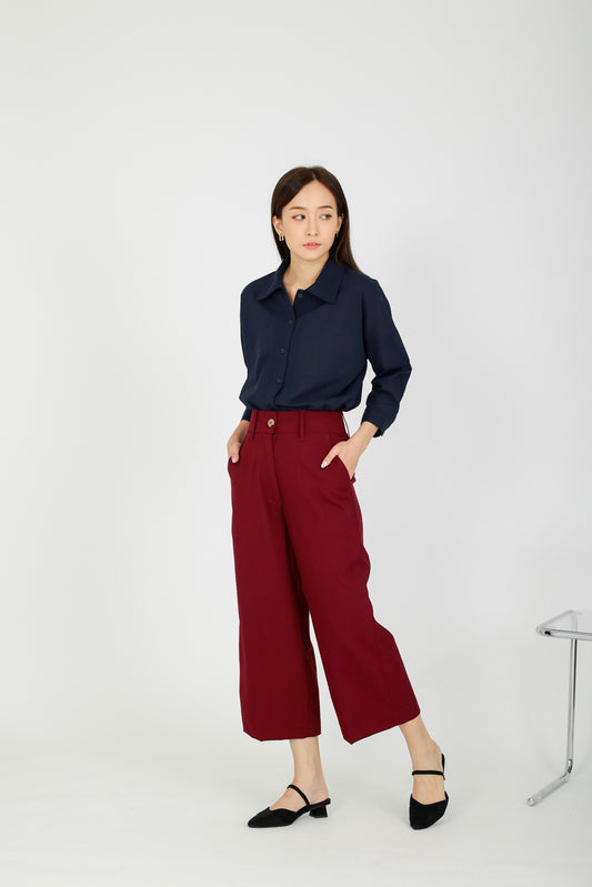 Harper Classic Trouser - Maroon