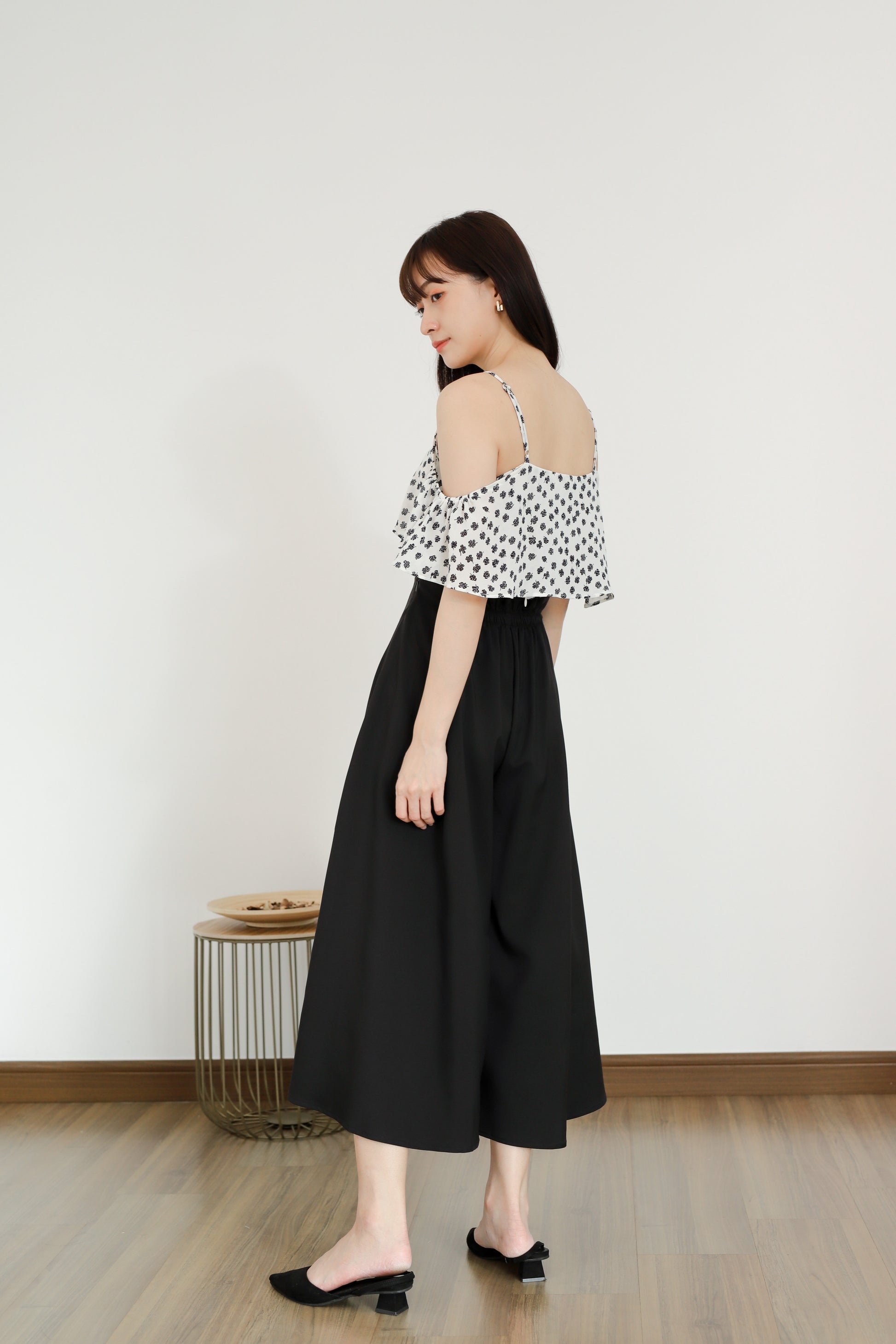 Brye Printed Crop - Cream