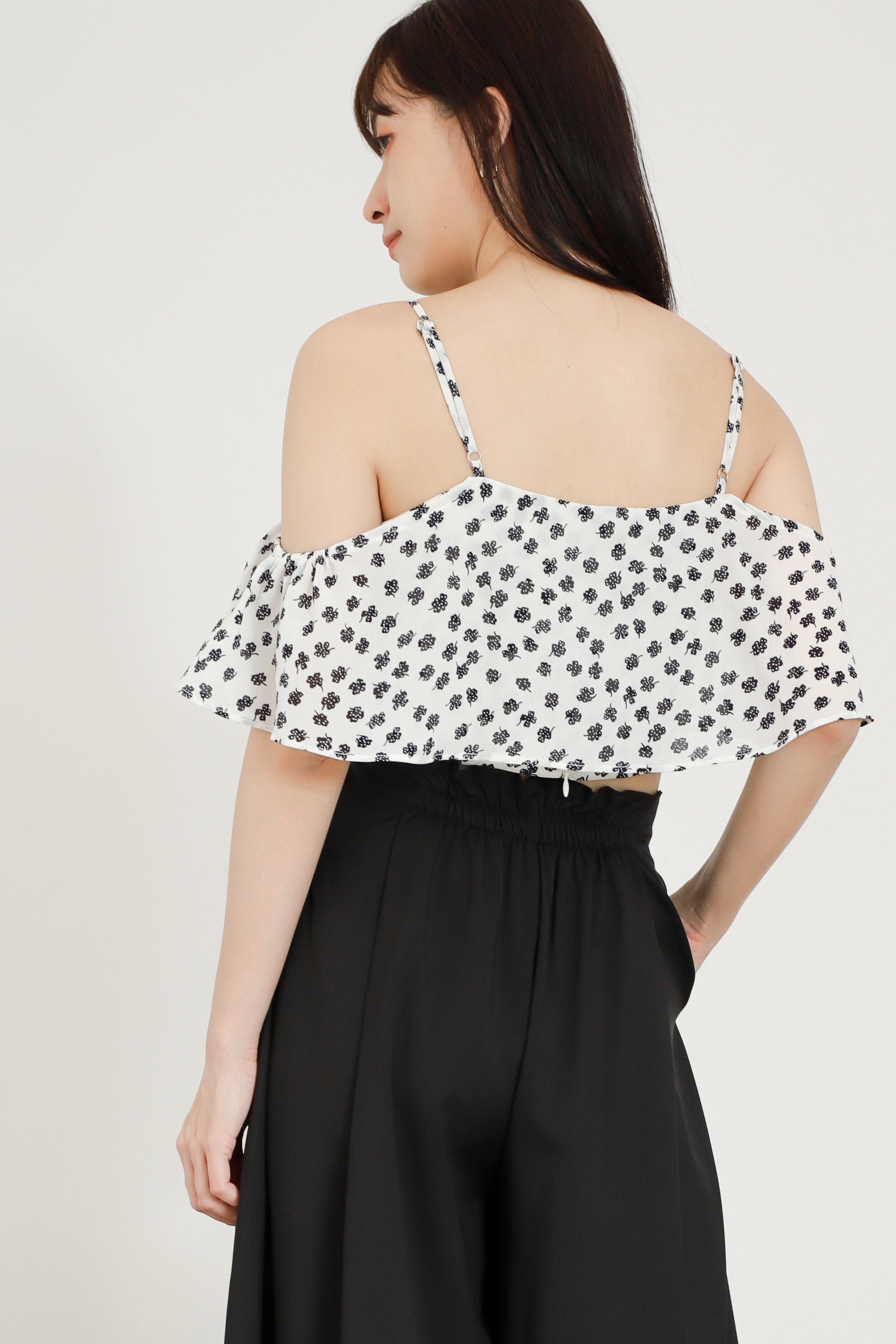 Brye Printed Crop - Cream