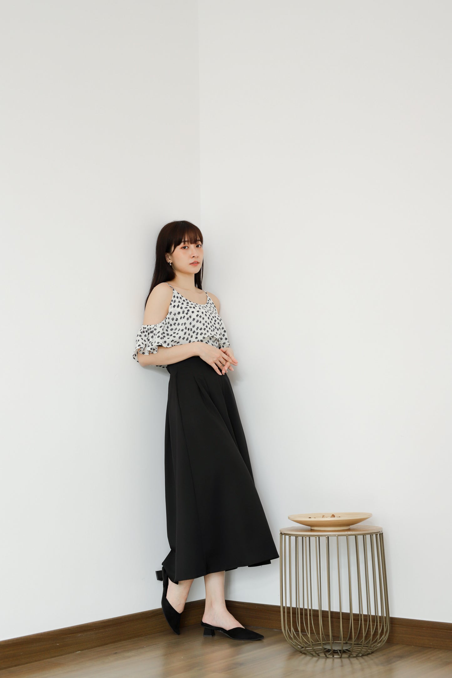 Brye Printed Crop - Cream
