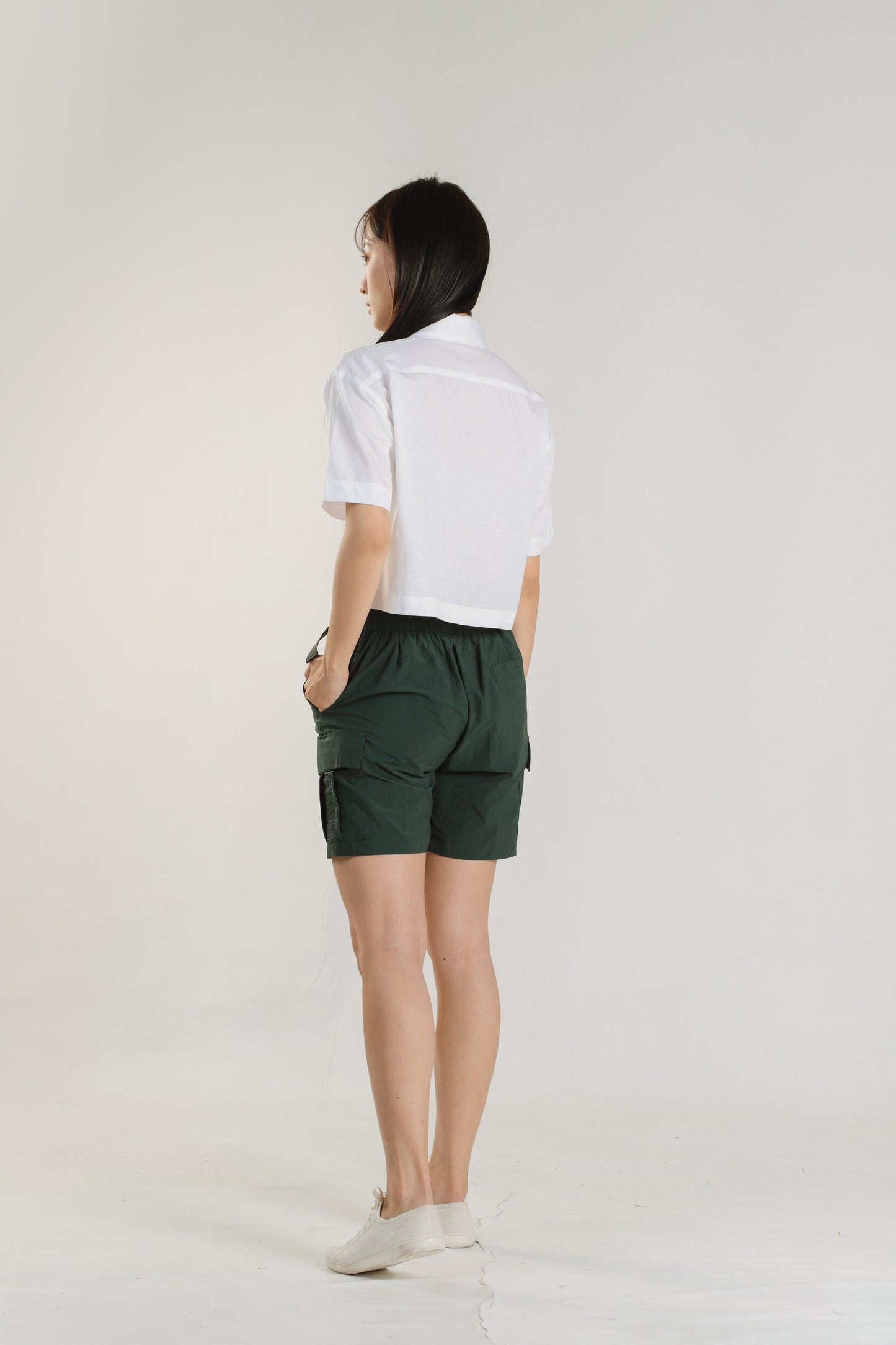 Jayne Big Pocket Top - White