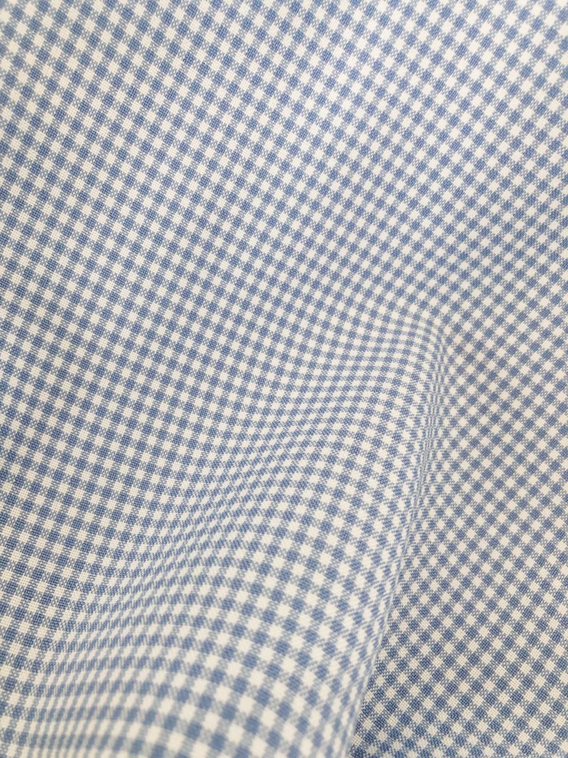 Madelyn Buttoned Bottom - Blue Checks