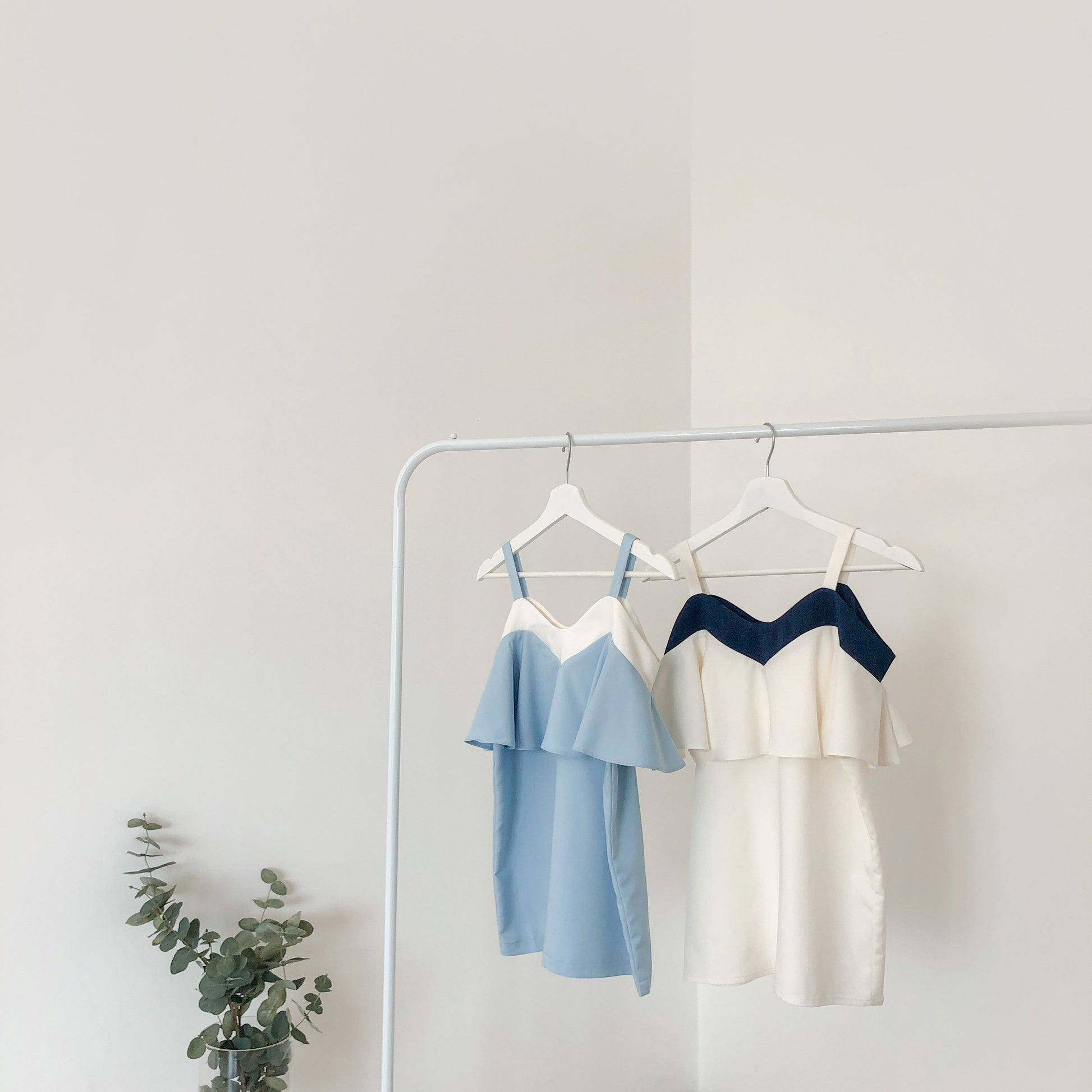 Winifred Ruffle Top - Blue