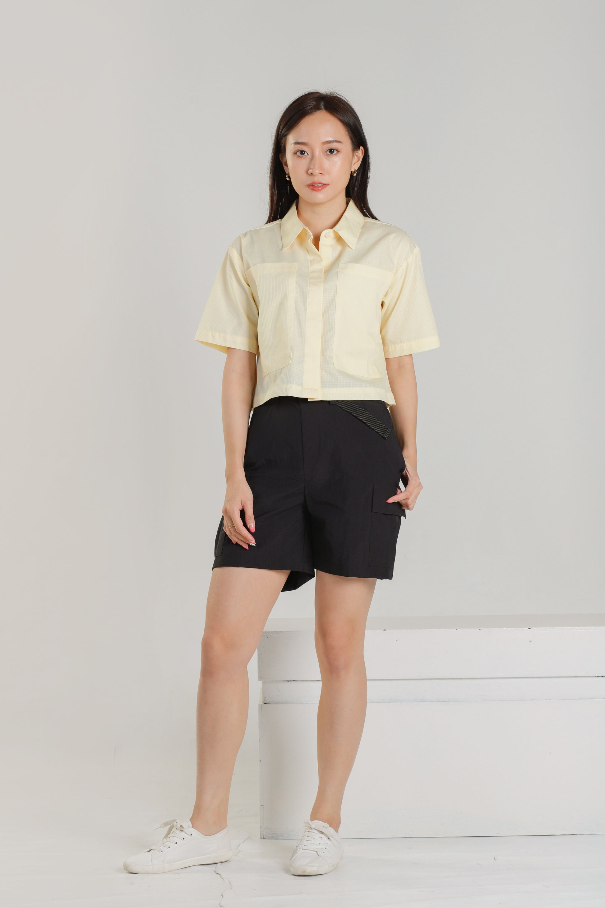 Jayne Big Pocket Top - Yellow