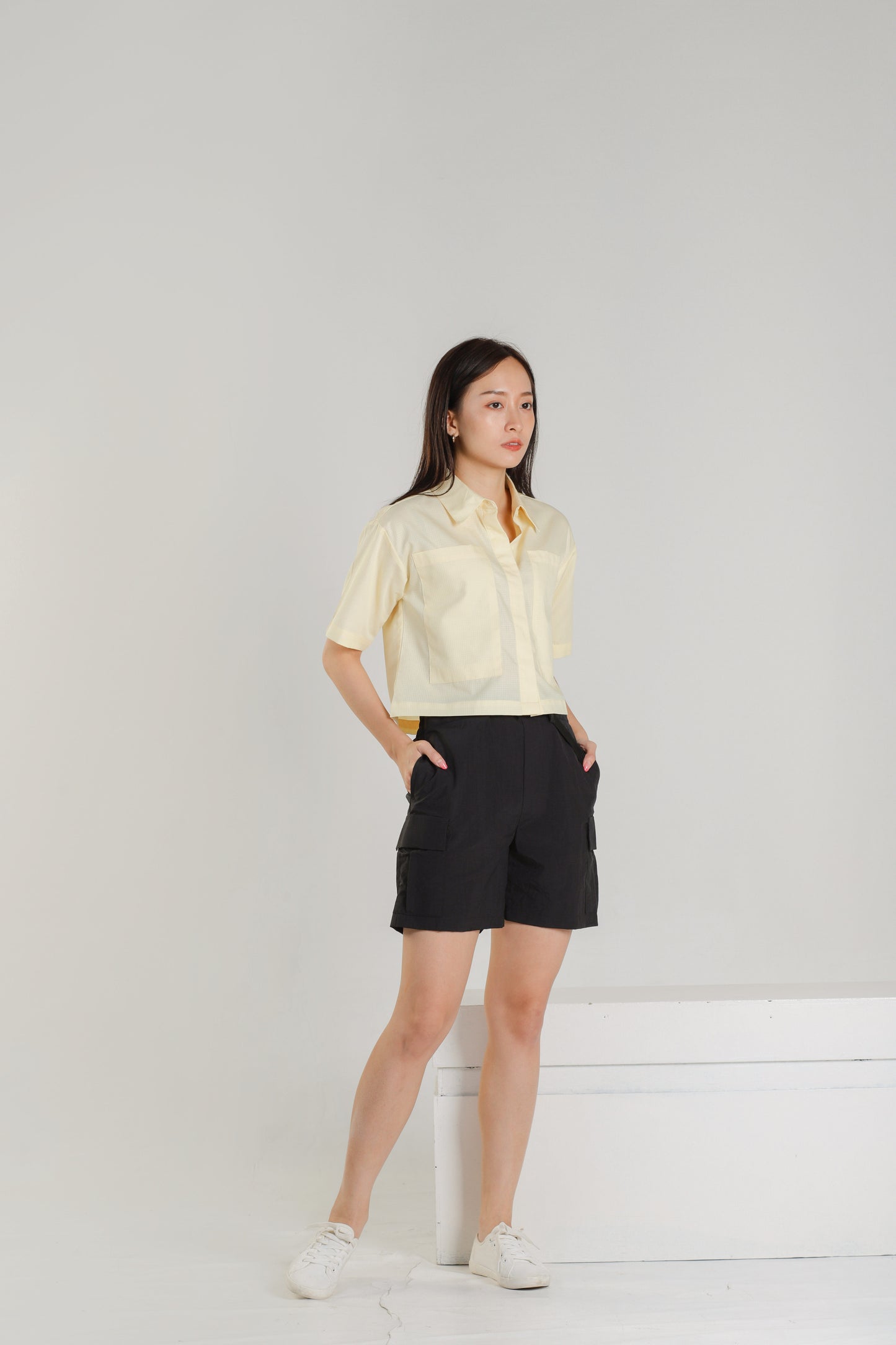 Jayne Big Pocket Top - Yellow