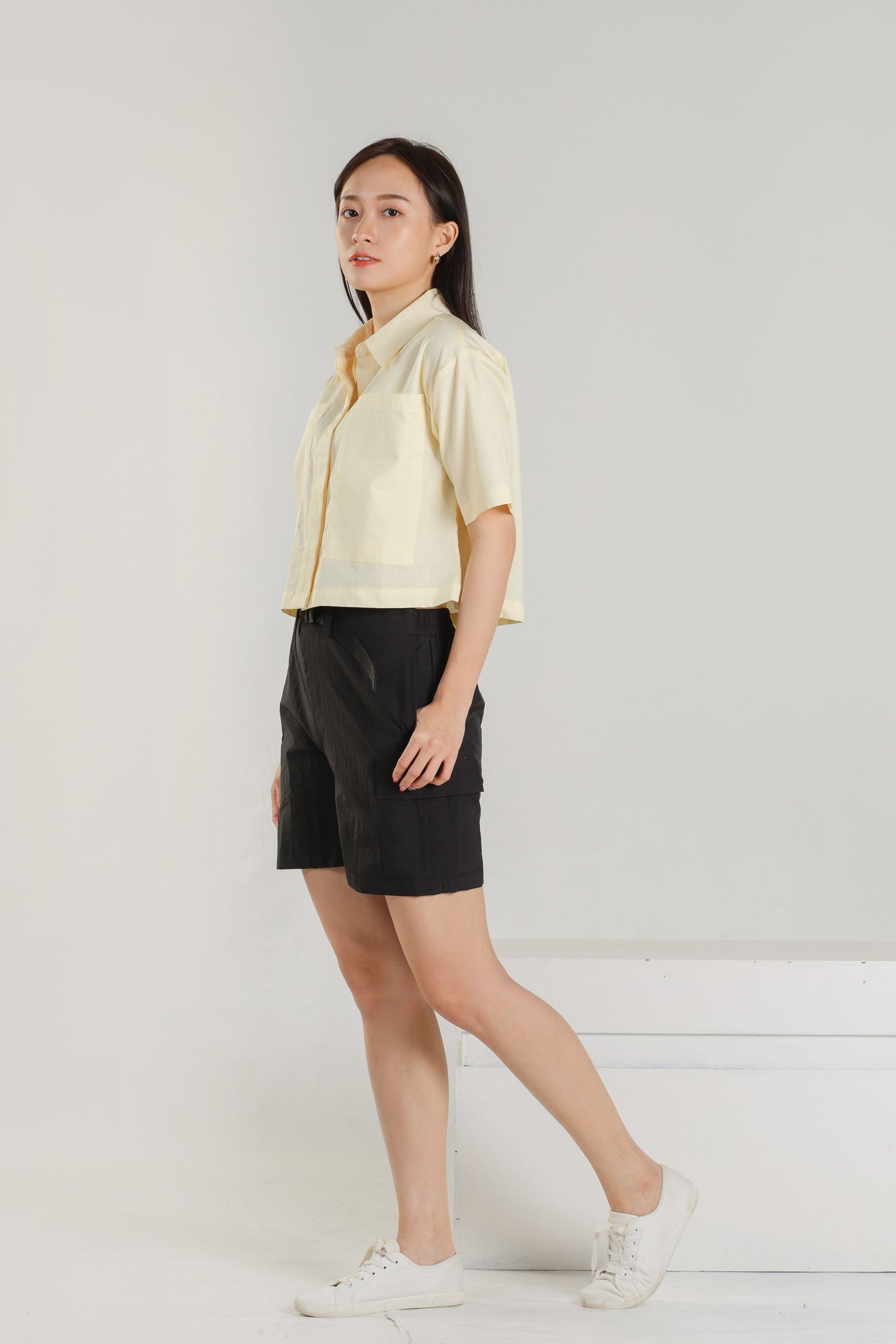 Jayne Big Pocket Top - Yellow