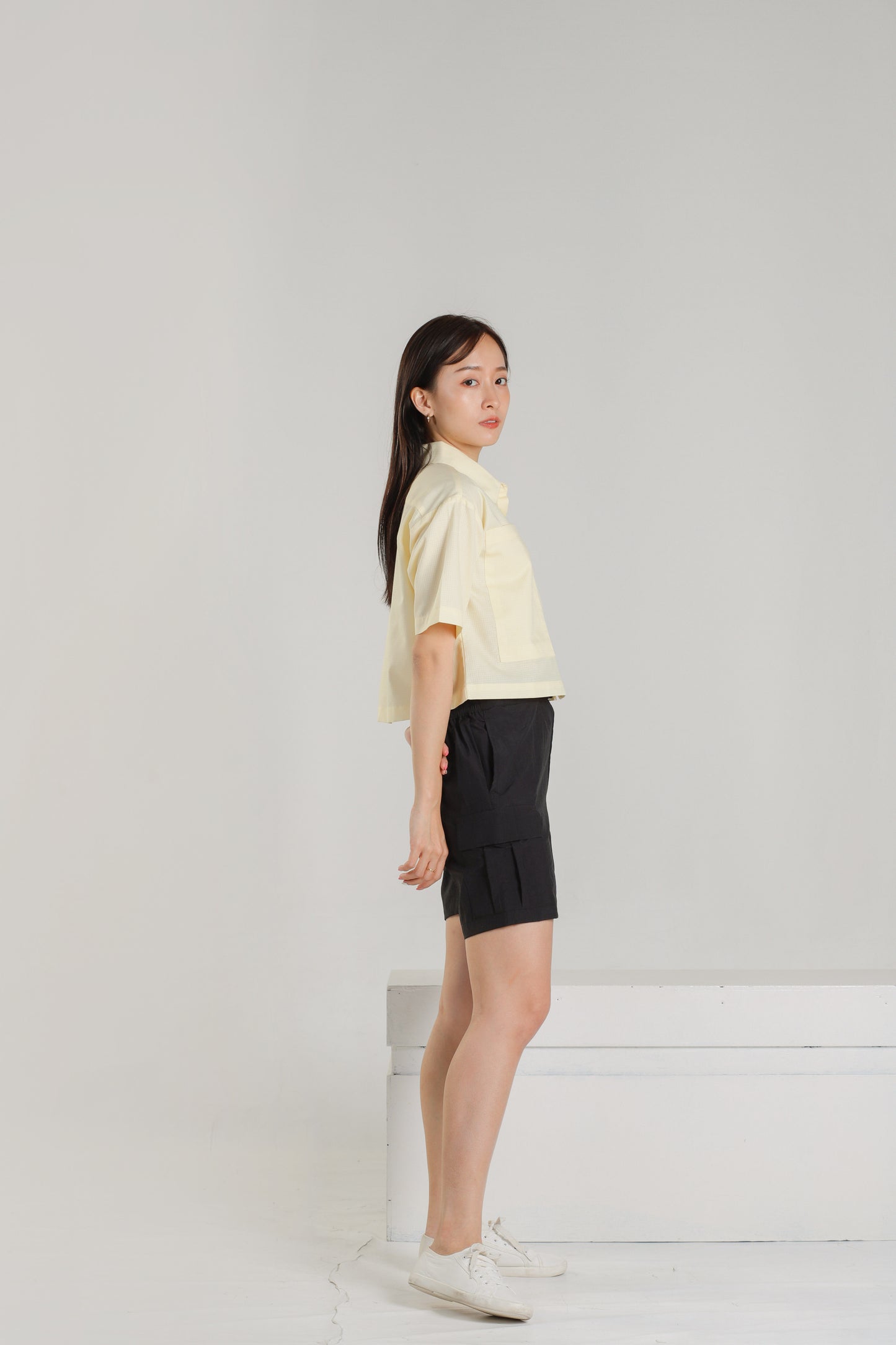 Jayne Big Pocket Top - Yellow