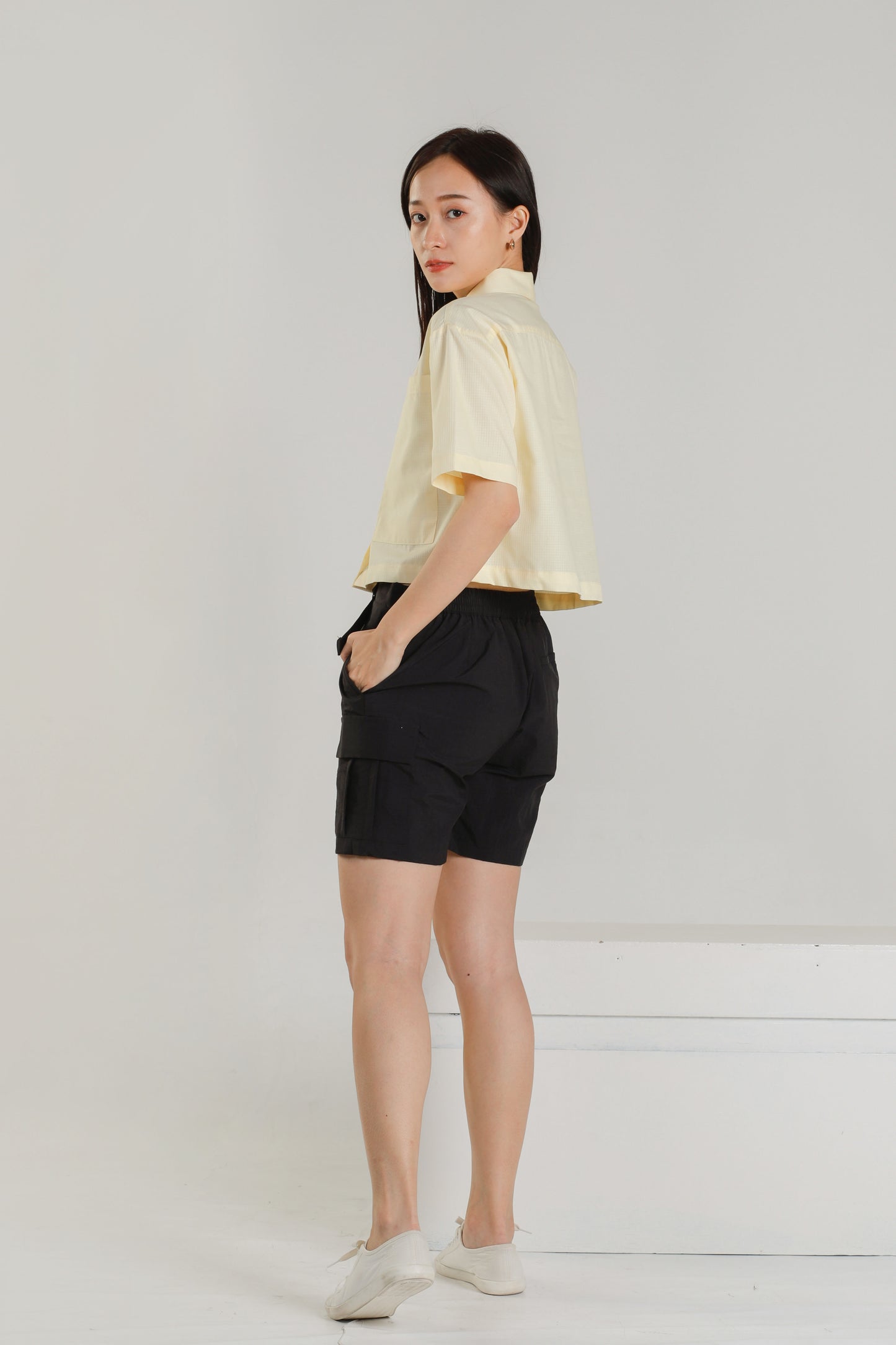 Jayne Big Pocket Top - Yellow