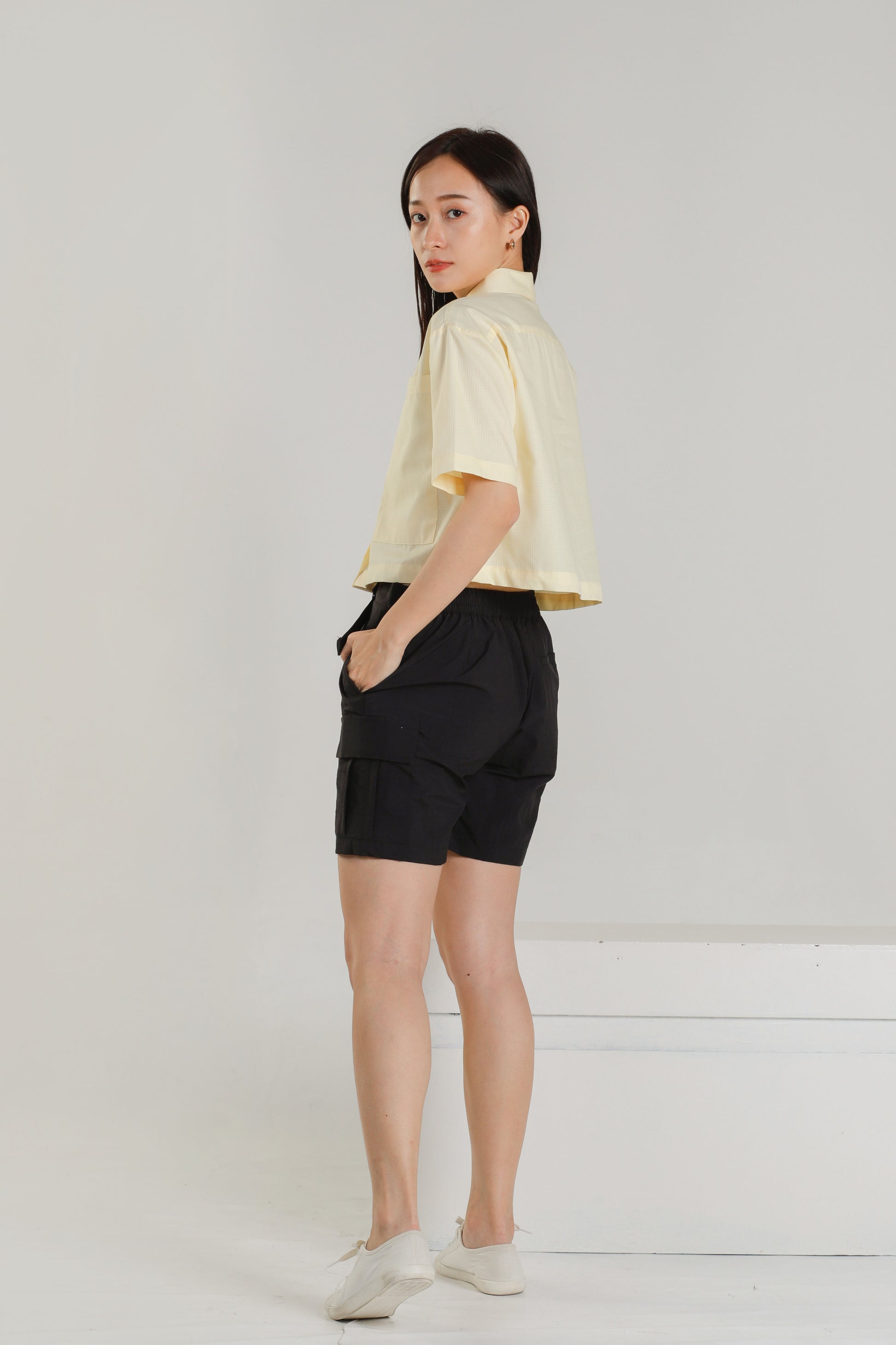Jayne Big Pocket Top - Yellow