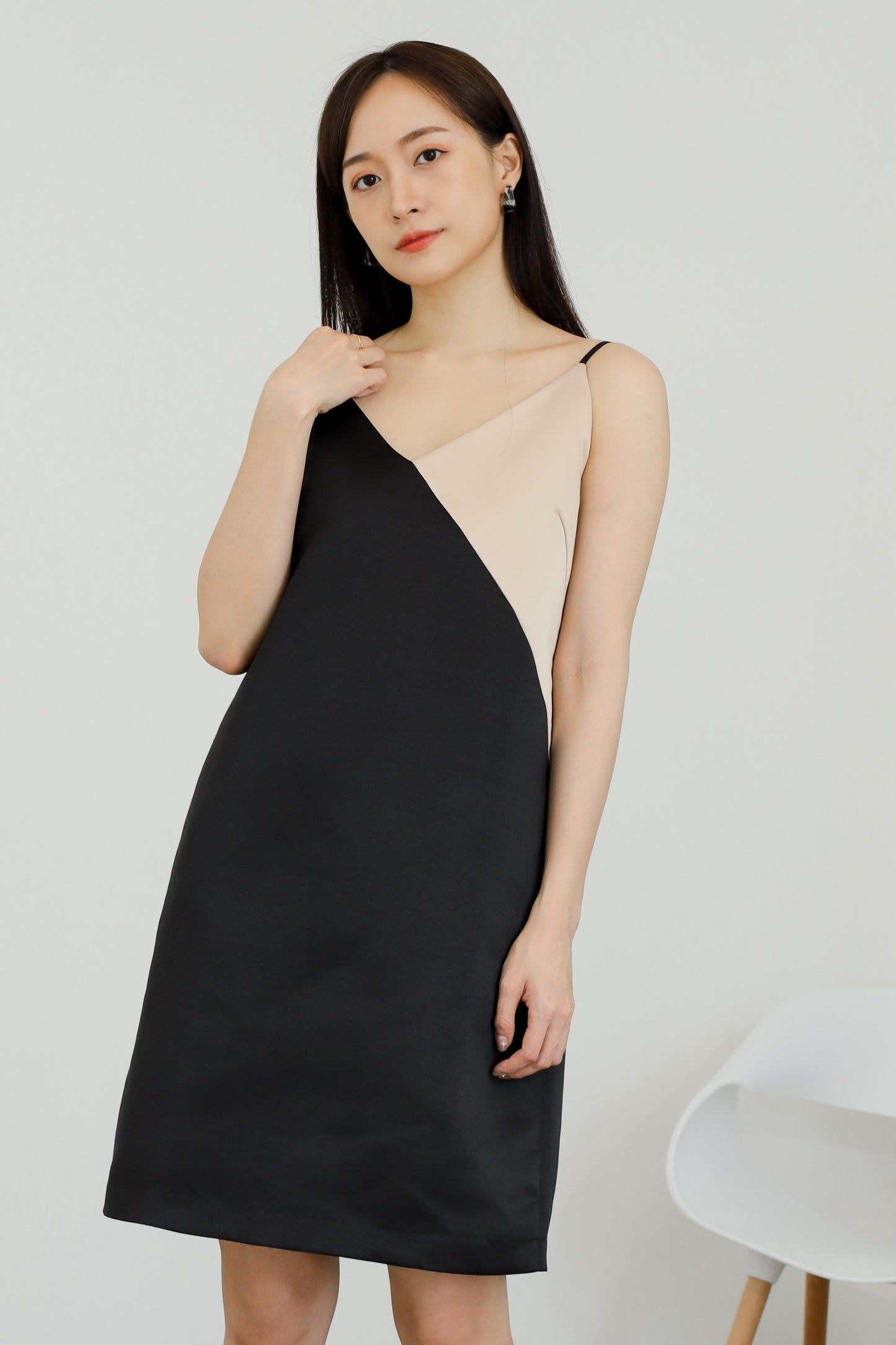Oyin Dual Tone Cami Dress