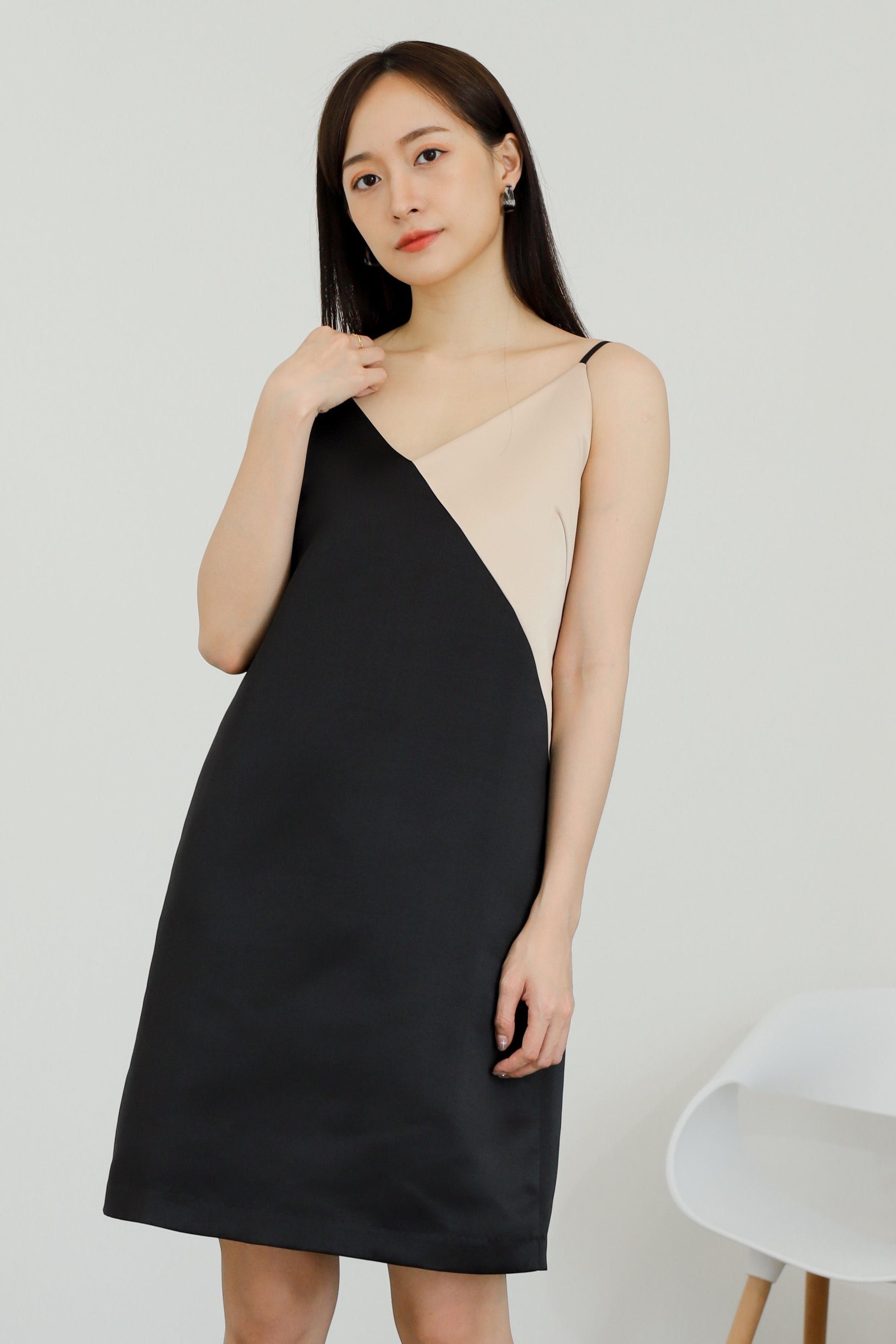 Oyin Dual Tone Cami Dress