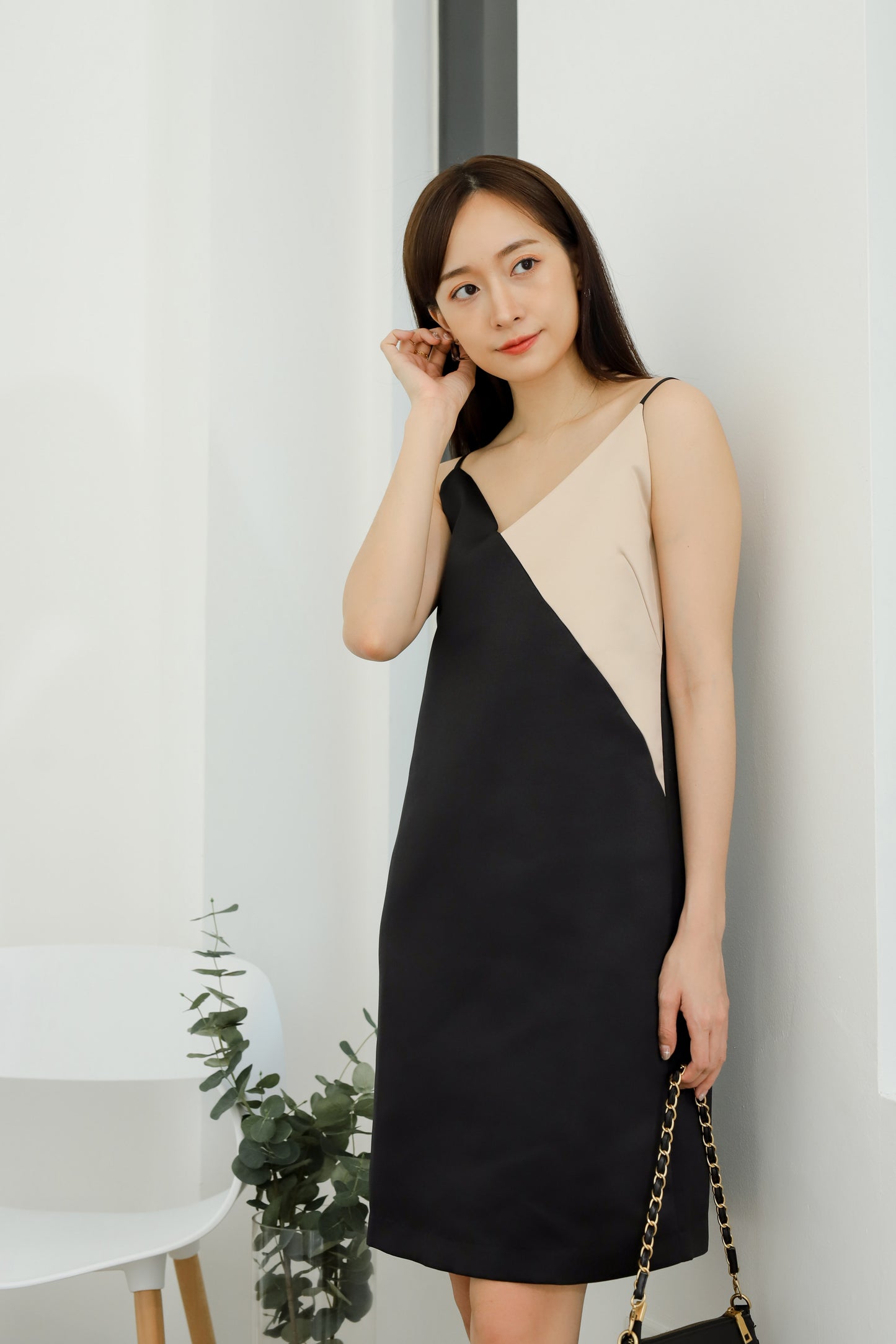 Oyin Dual Tone Cami Dress