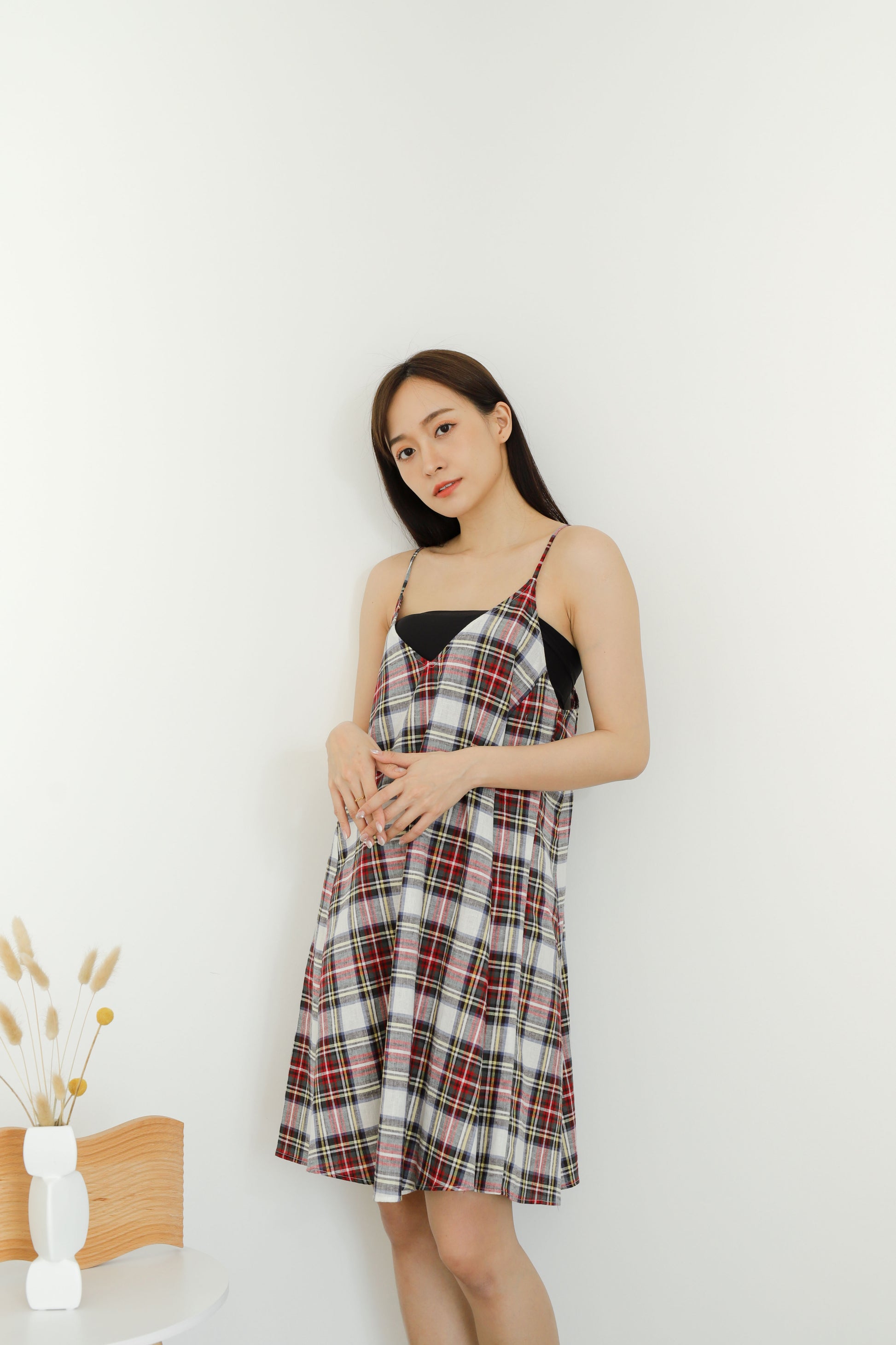 Zyanya Relaxed Summer Dress - Checks