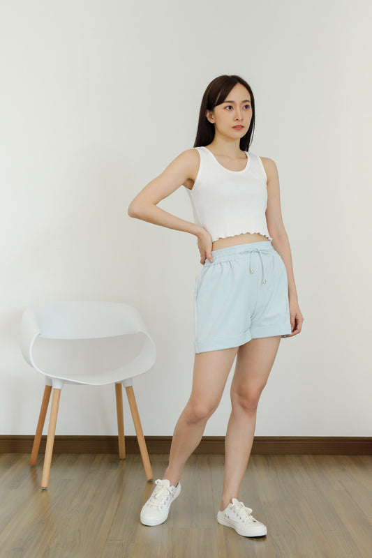 Leia Lounge Shorts - Blue Stripes