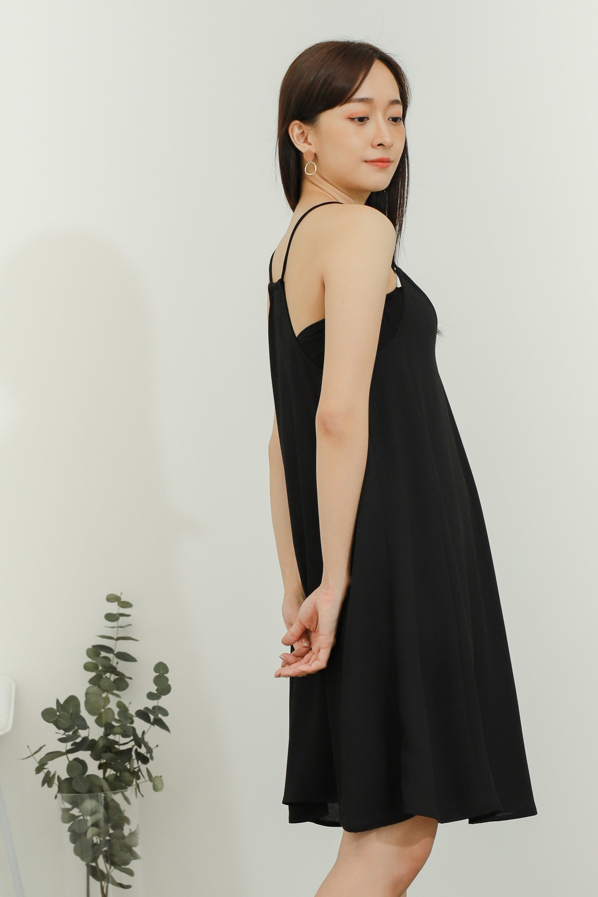 Zyanya Relaxed Summer Dress - Black
