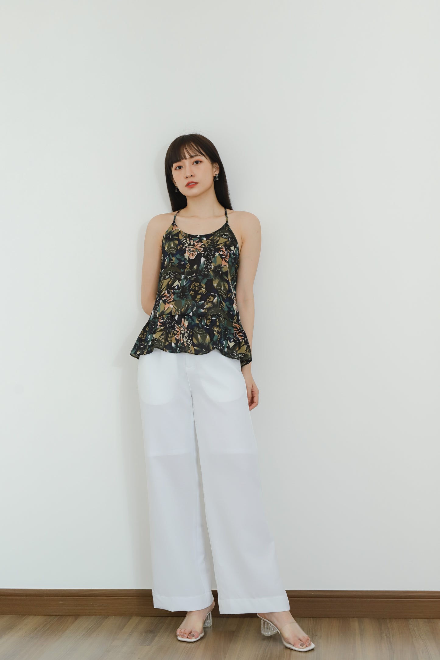 Areca Y-Ruffles Top - Floral