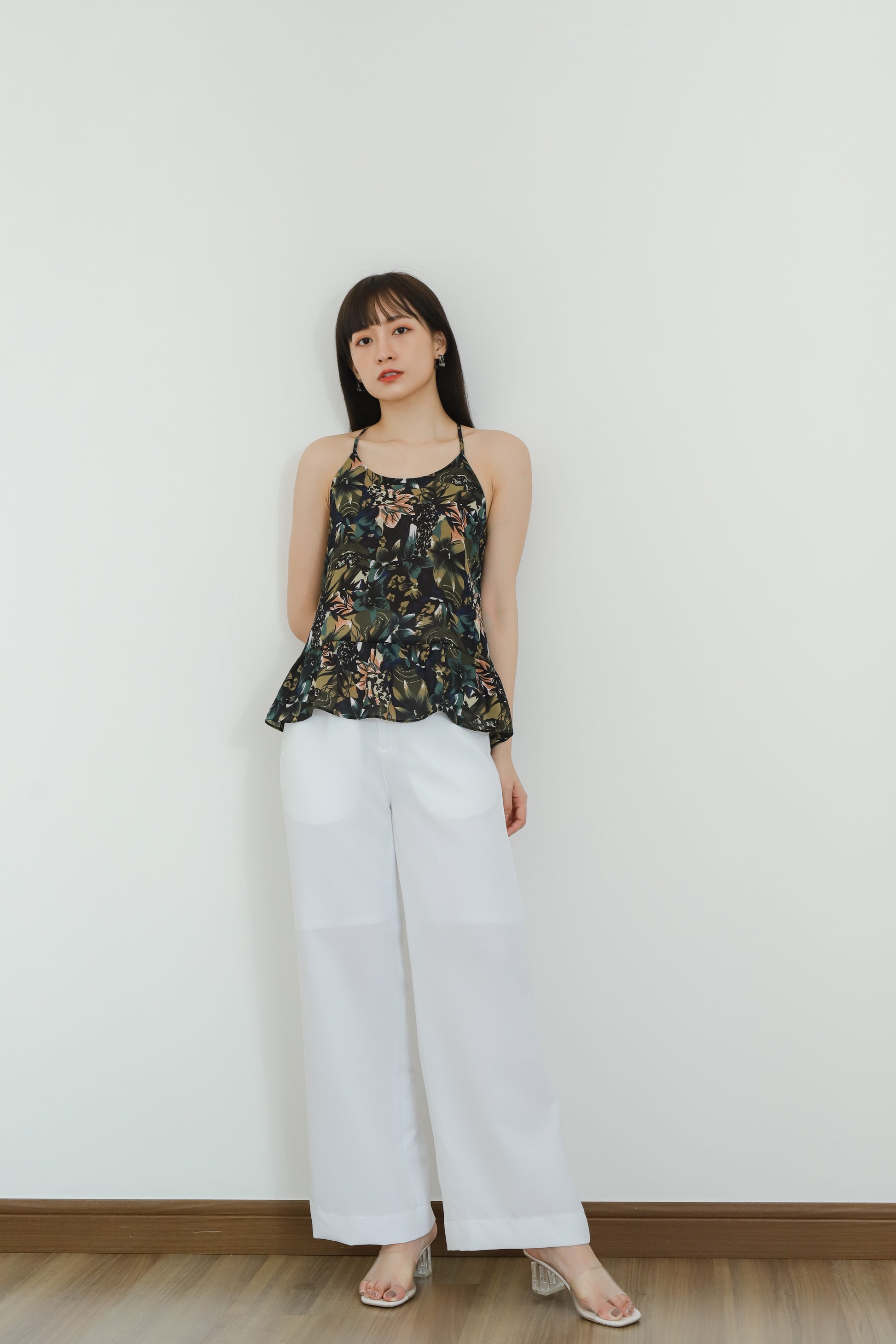 Areca Y-Ruffles Top - Floral