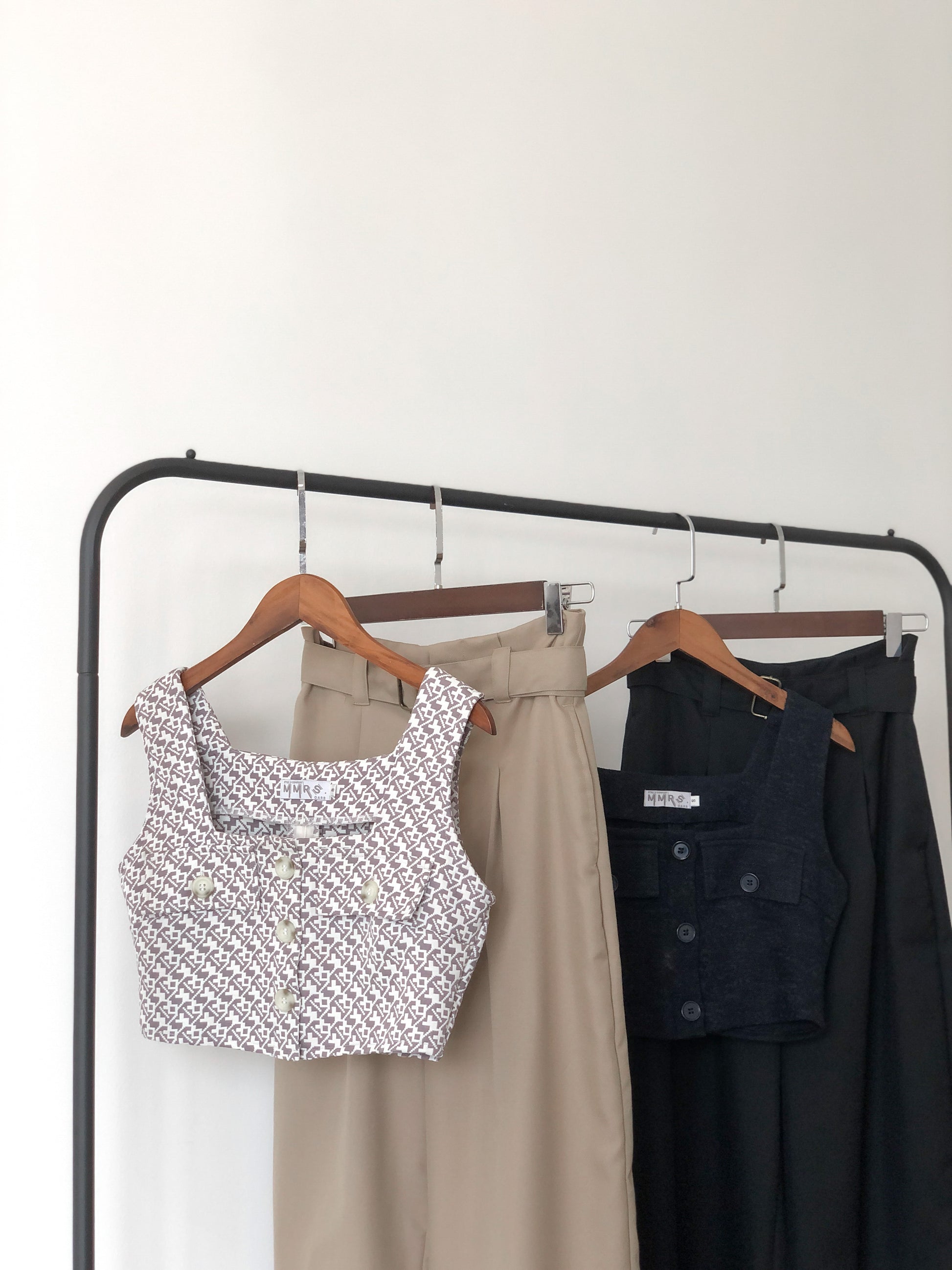 Alder Flap Pocket Cropped - Grey