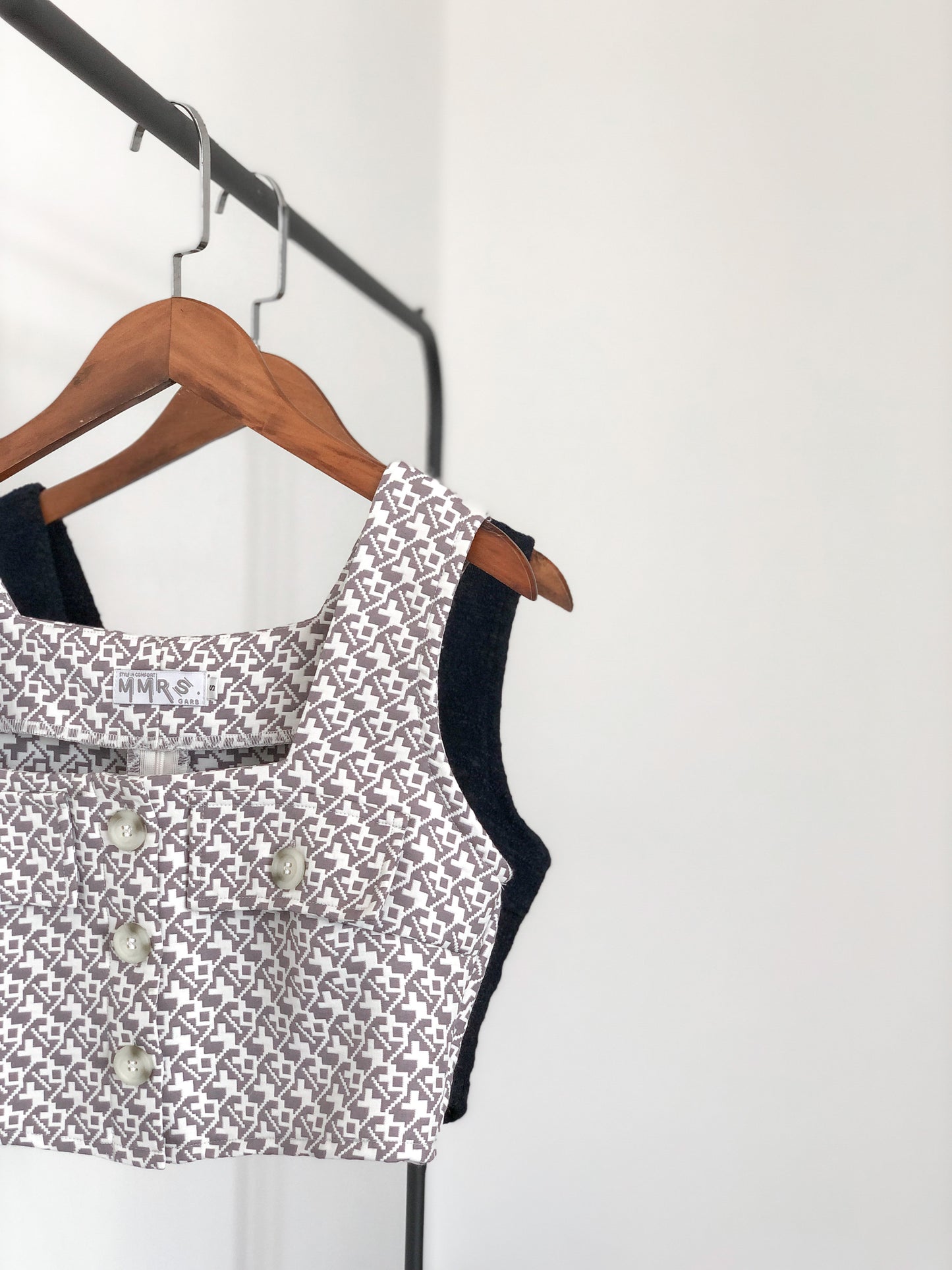 Alder Flap Pocket Cropped - Grey