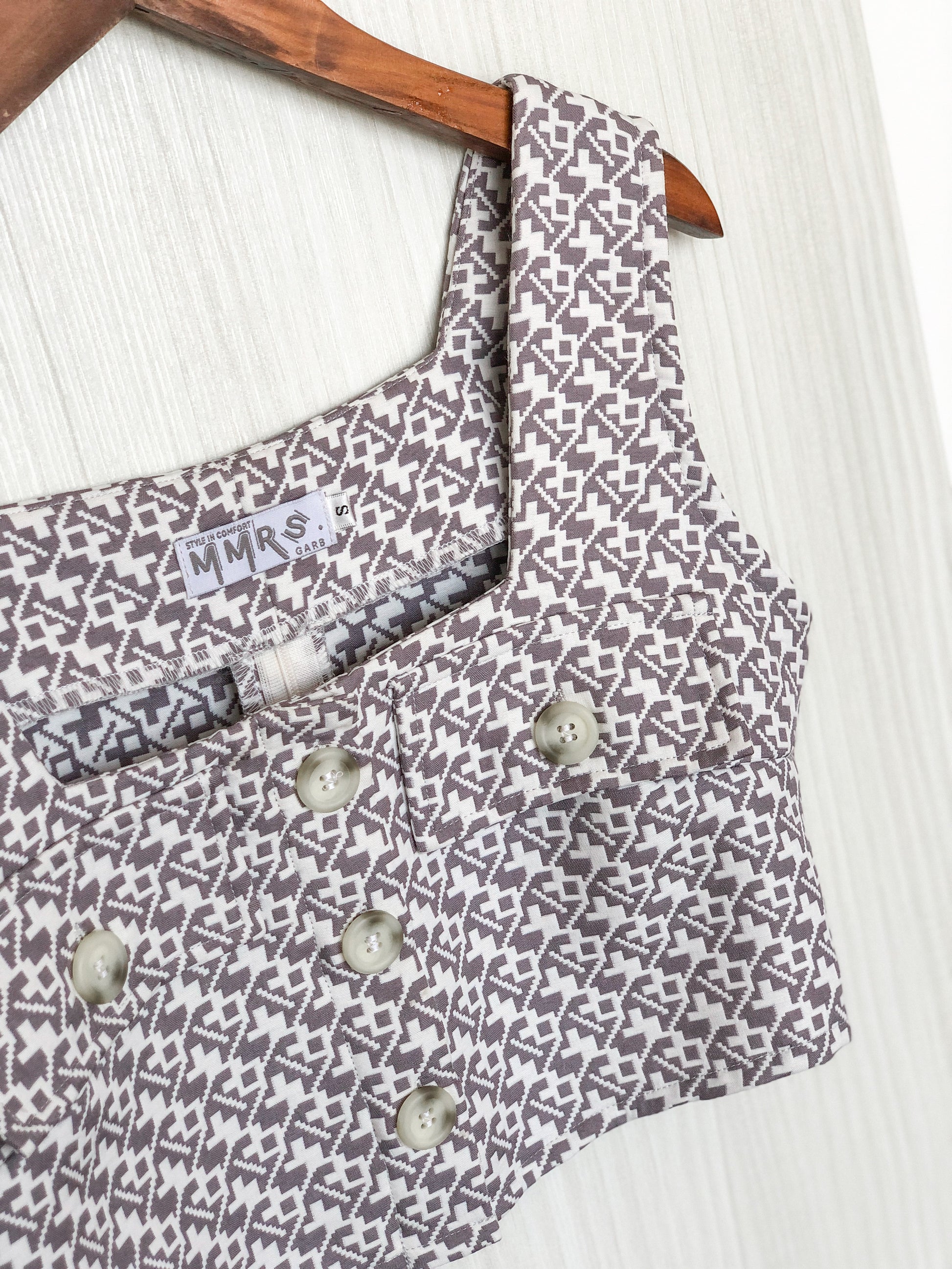 Alder Flap Pocket Cropped - Grey