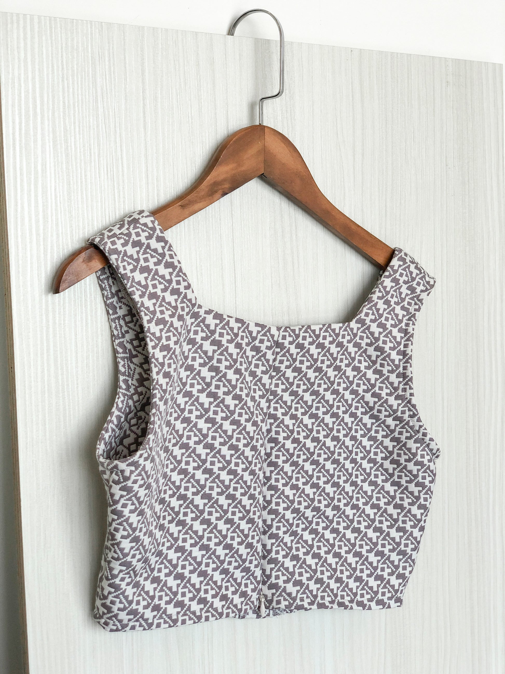 Alder Flap Pocket Cropped - Grey