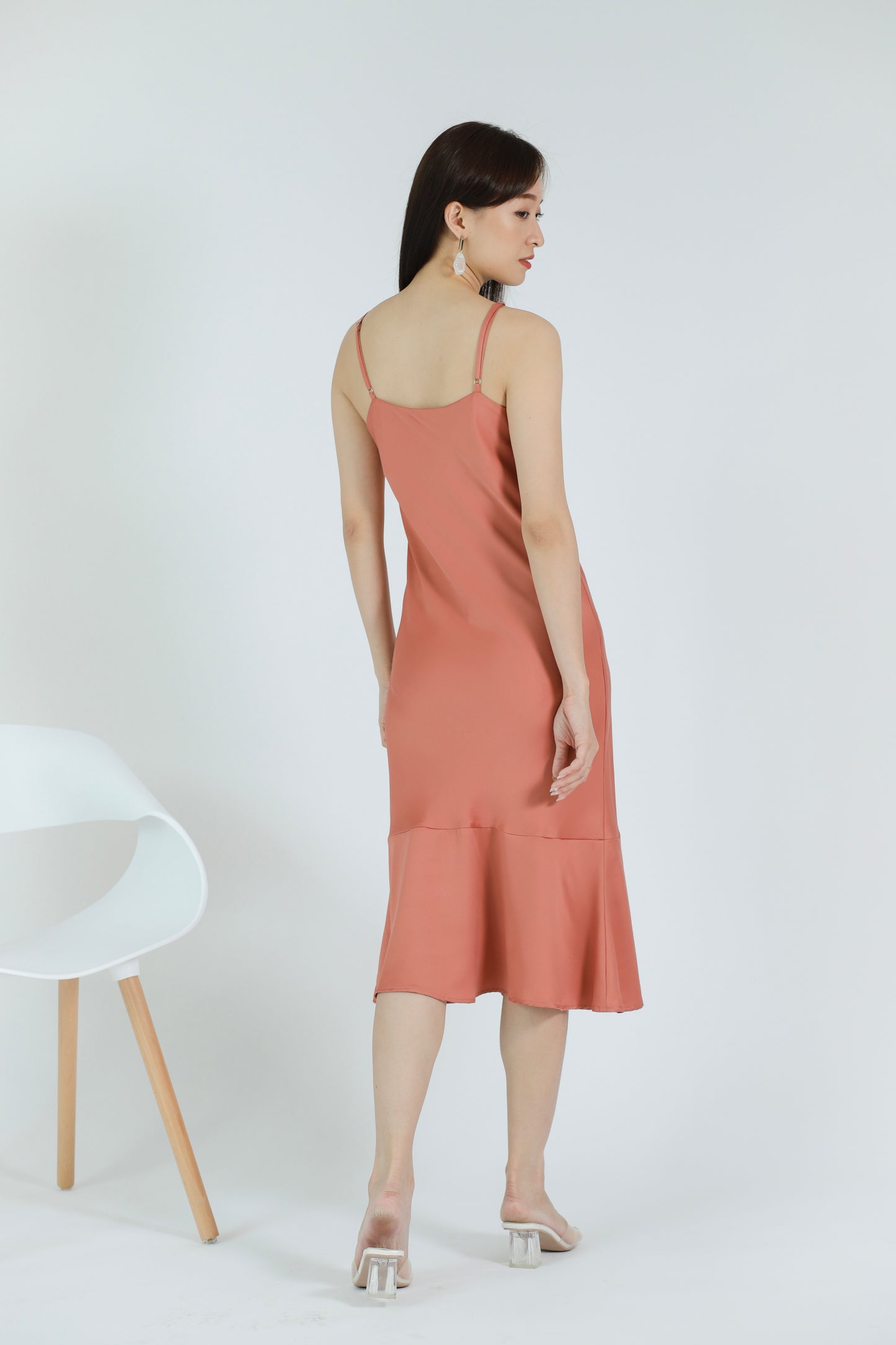 Oliviarose Satin Slip Dress - Blush
