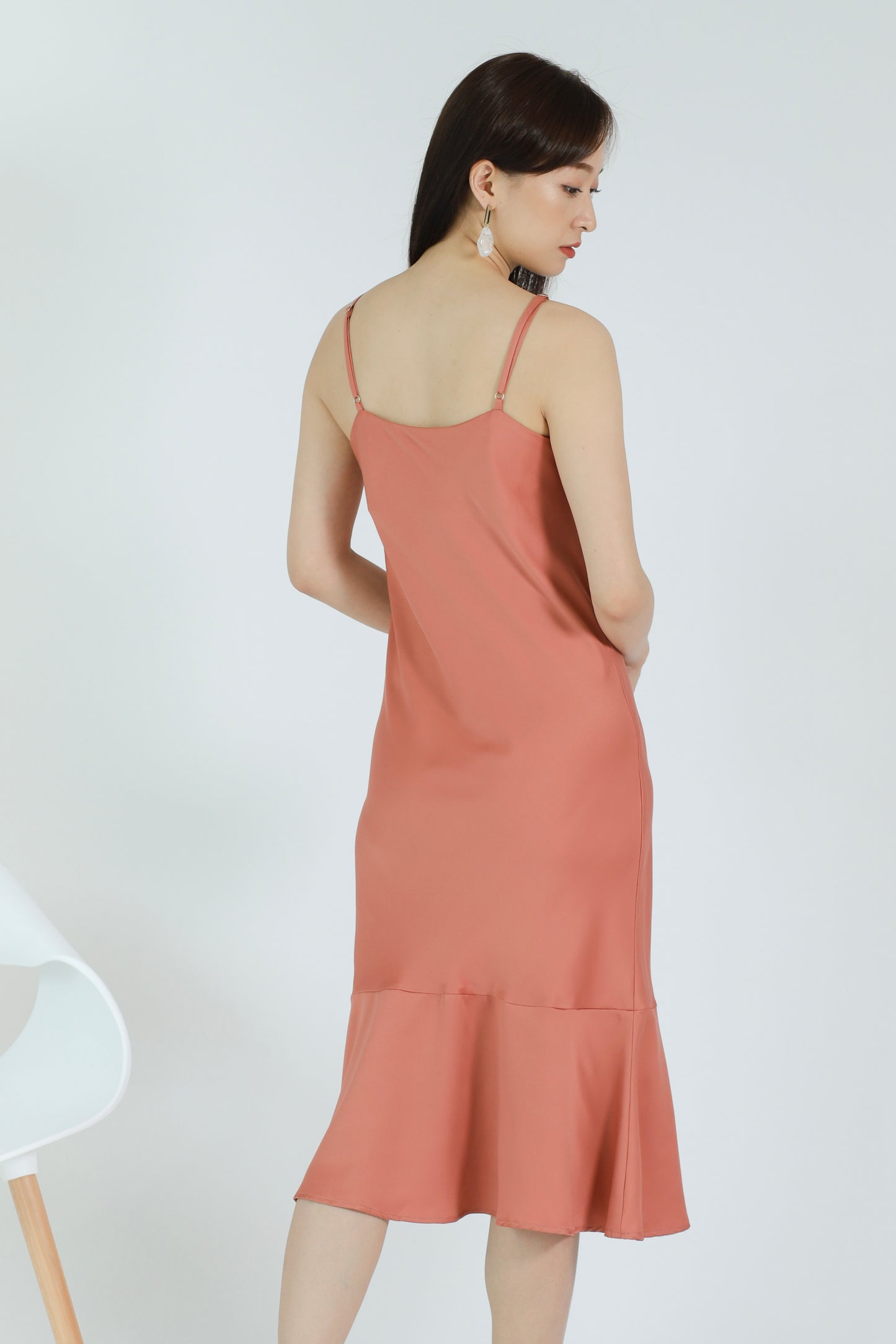 Oliviarose Satin Slip Dress - Blush