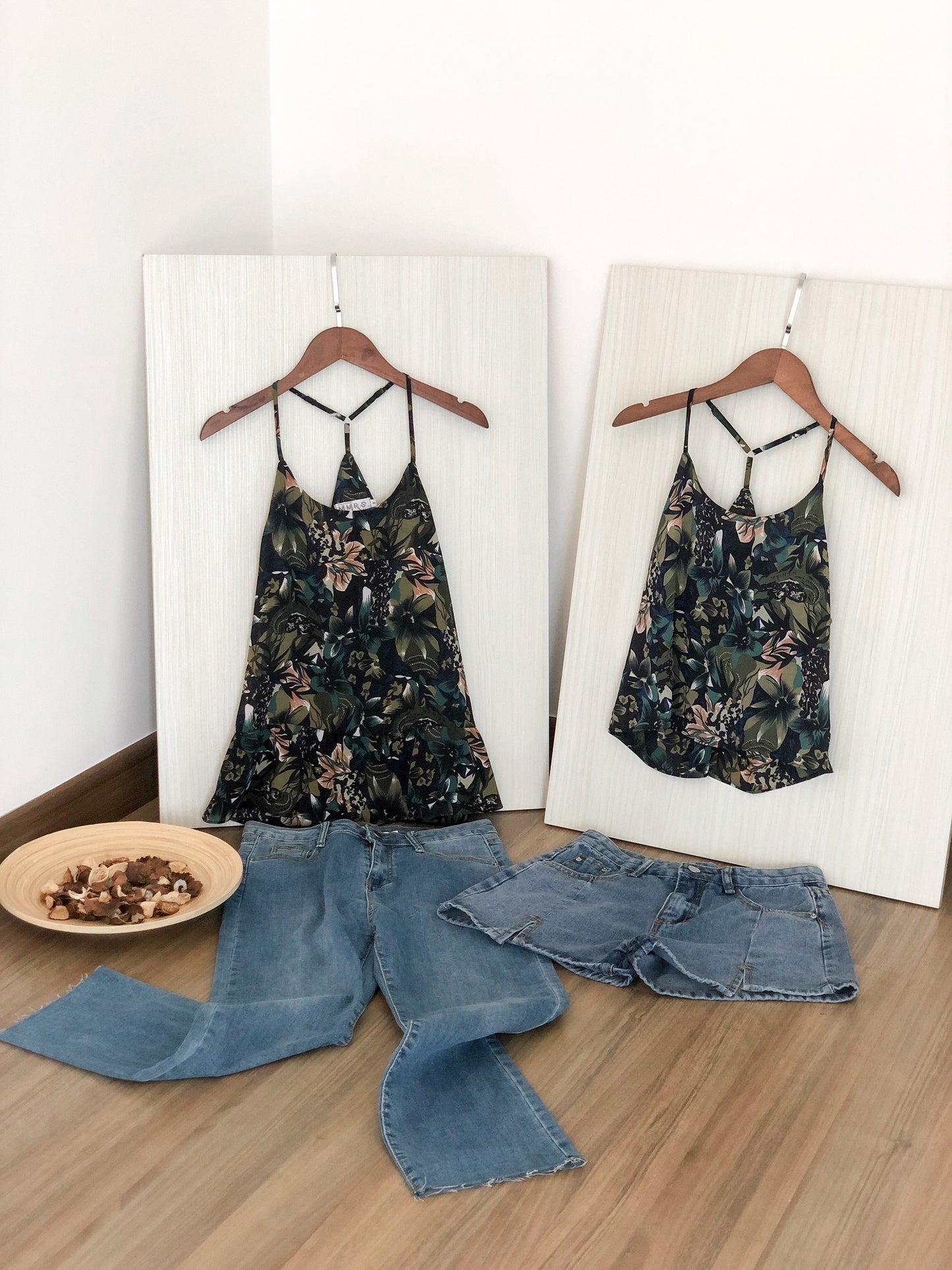 Areca Y-Ruffles Top - Floral
