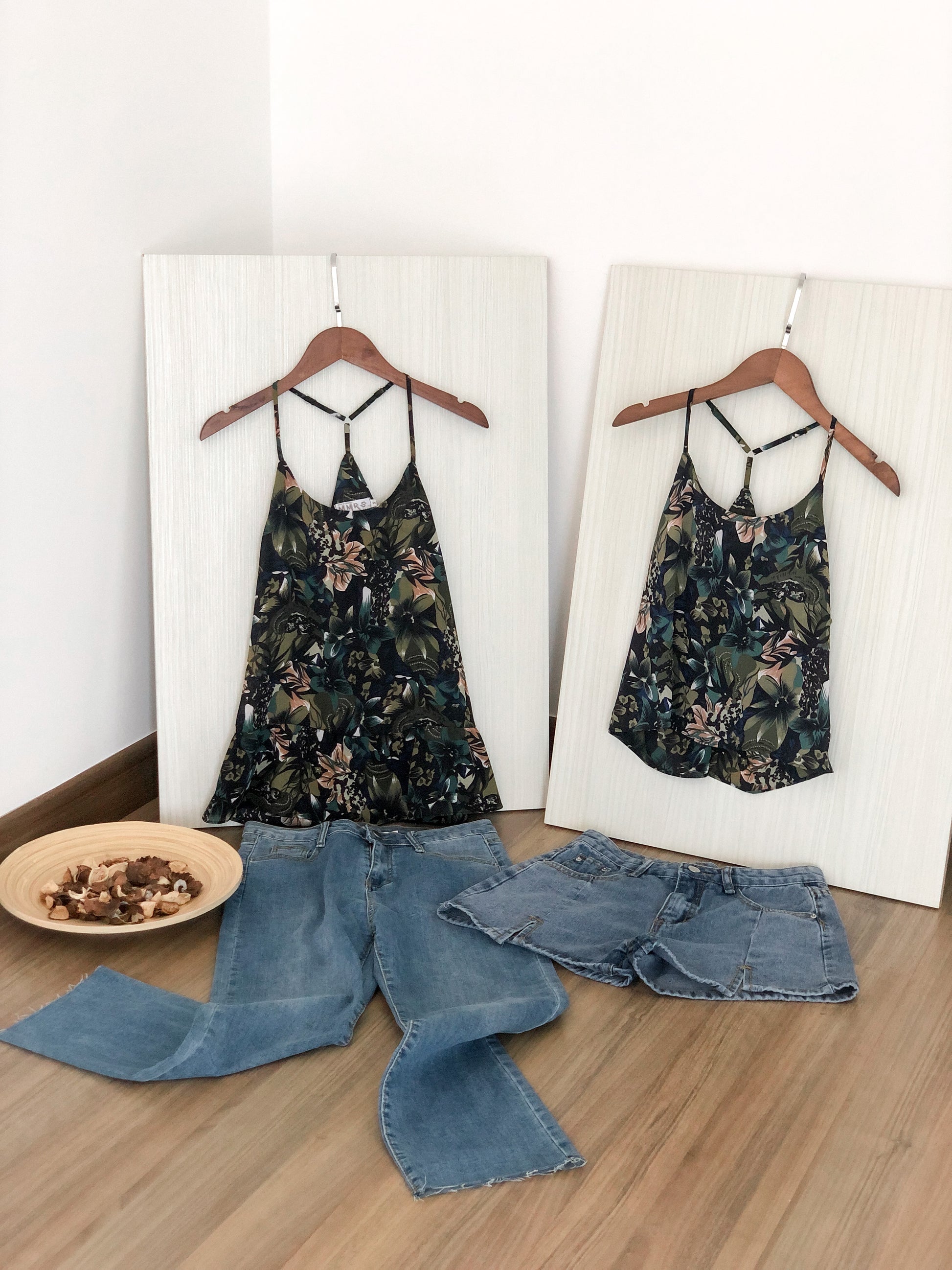 Areca Y-Ruffles Top - Floral