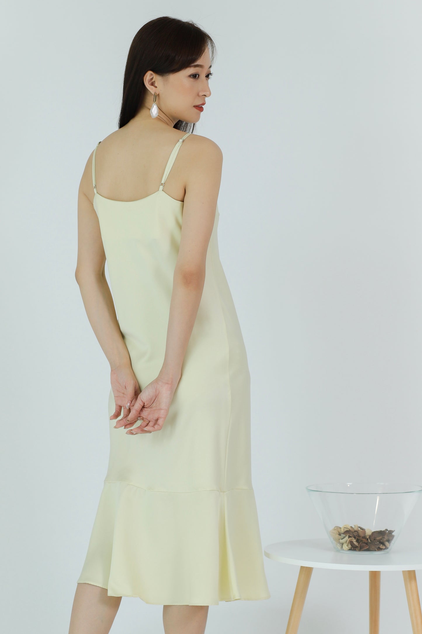 Oliviarose Satin Slip Dress - Cream
