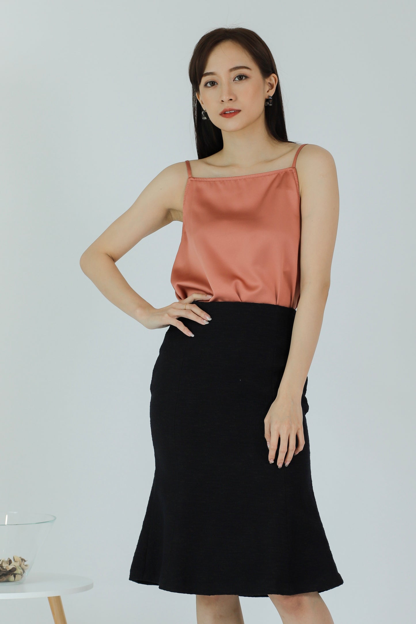 Myla Square Neck Top - Blush