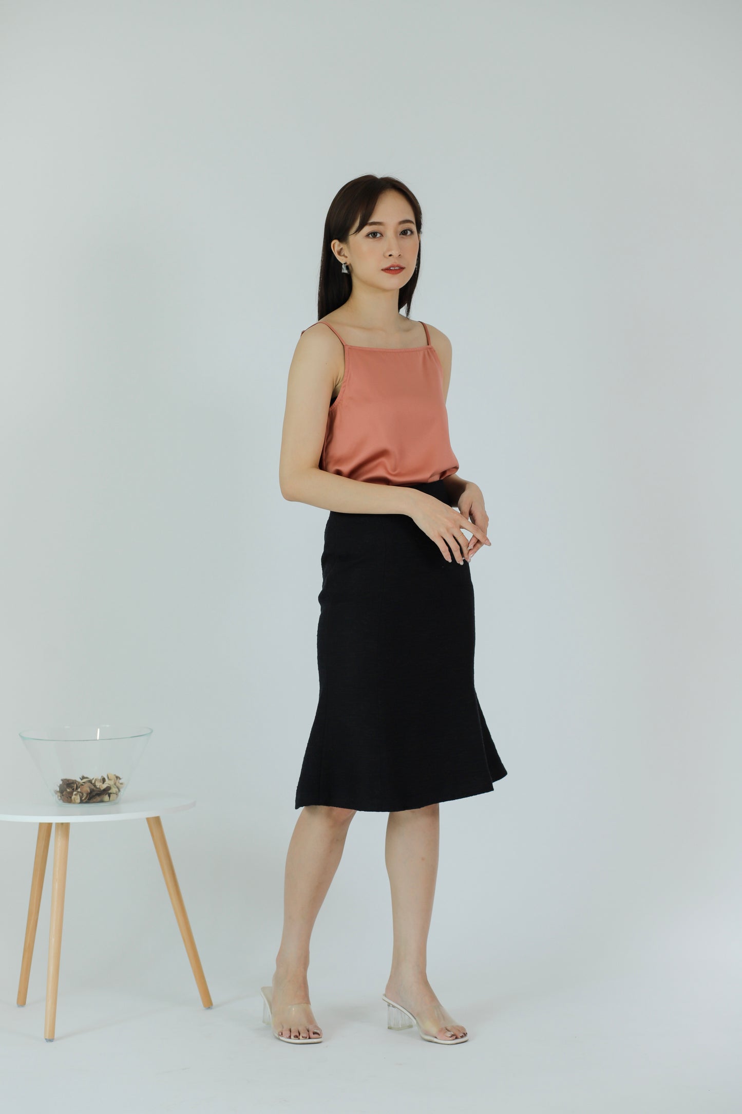 Myla Square Neck Top - Blush