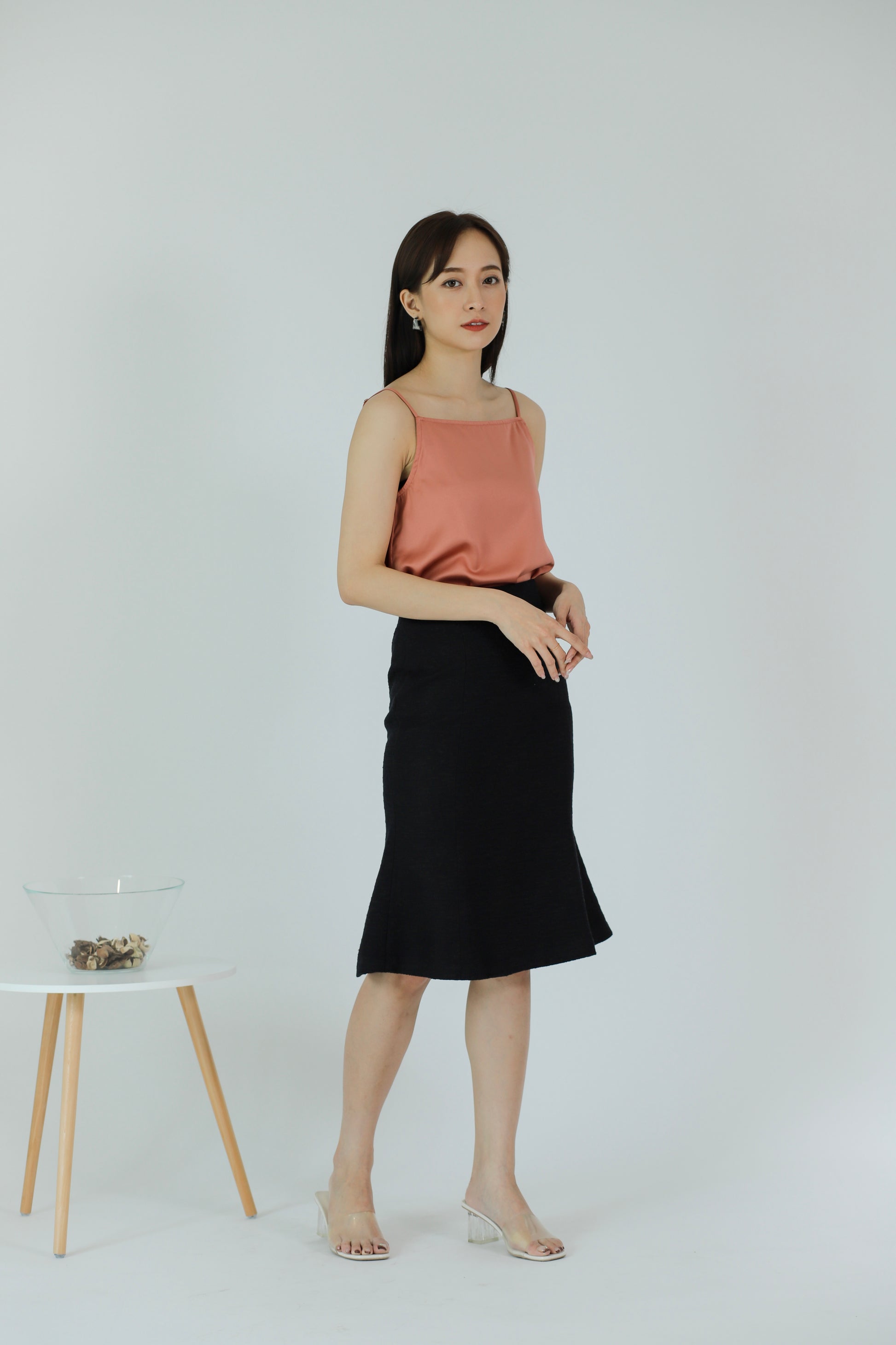 Myla Square Neck Top - Blush