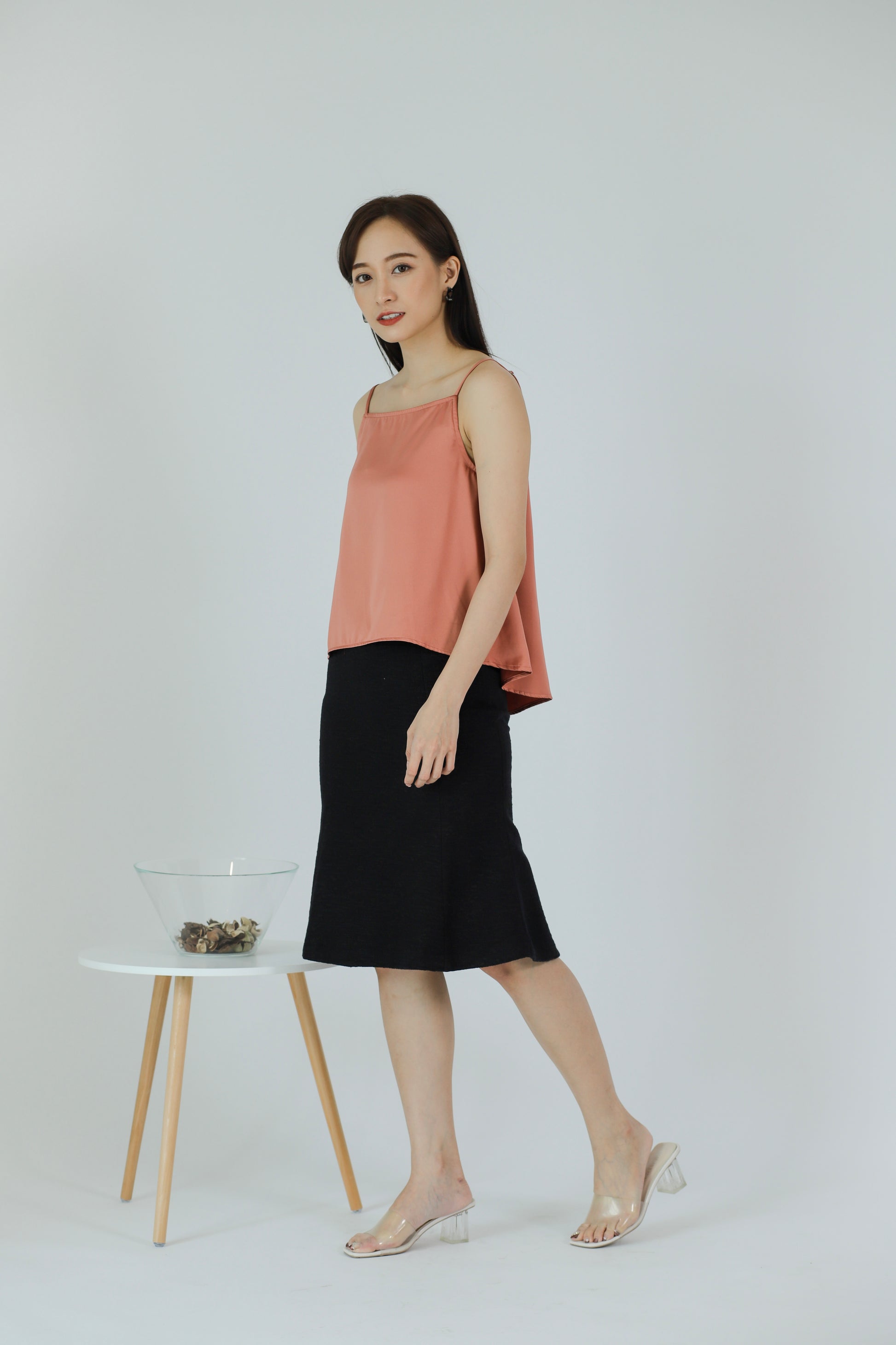 Myla Square Neck Top - Blush