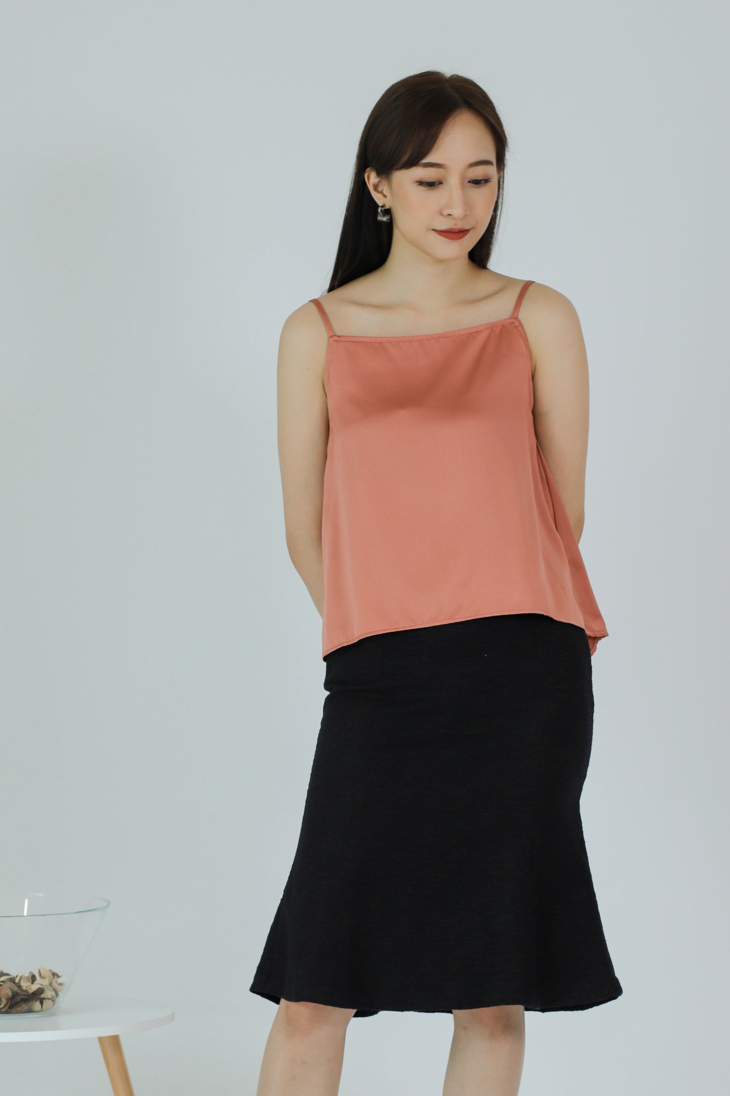 Myla Square Neck Top - Blush