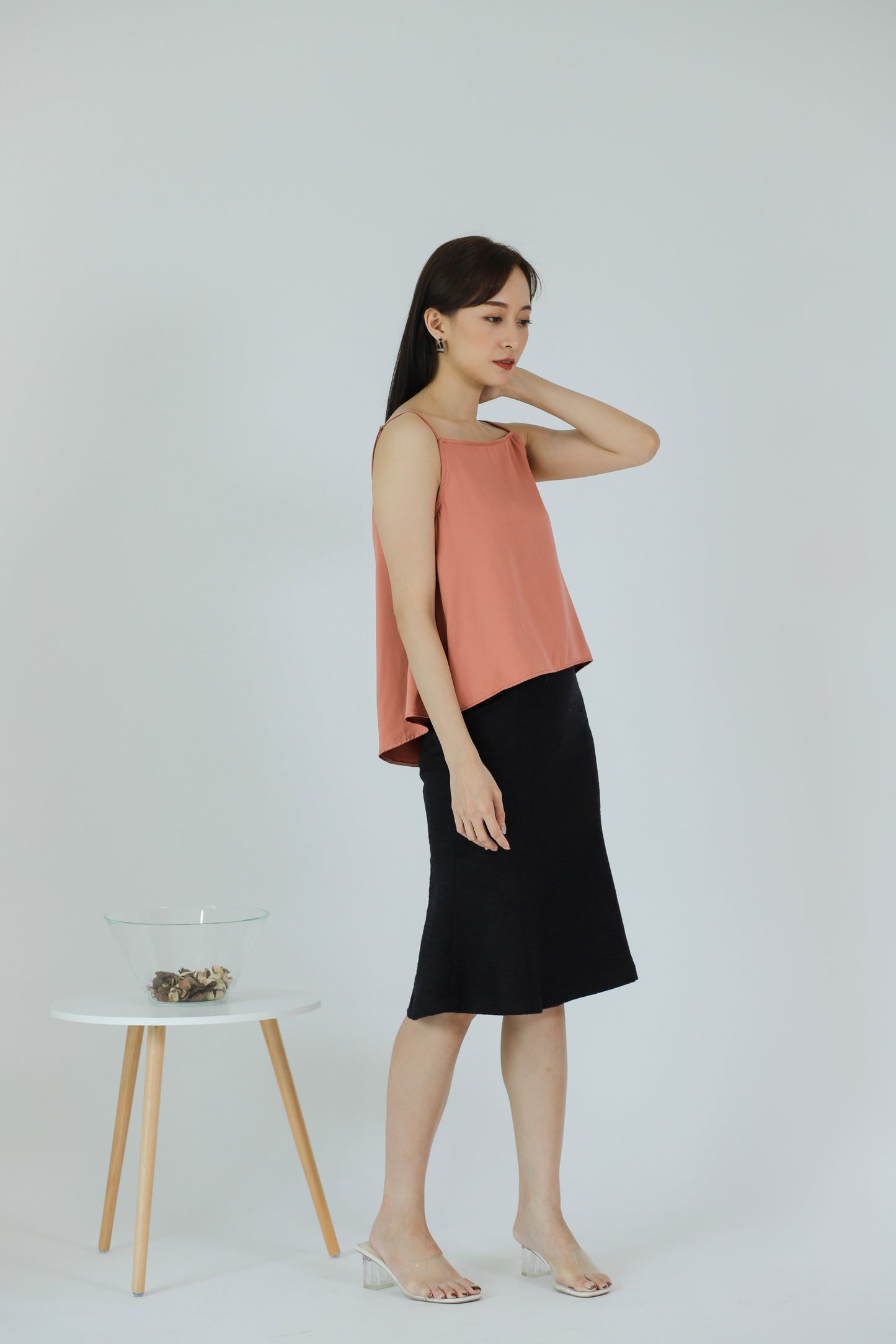 Myla Square Neck Top - Blush