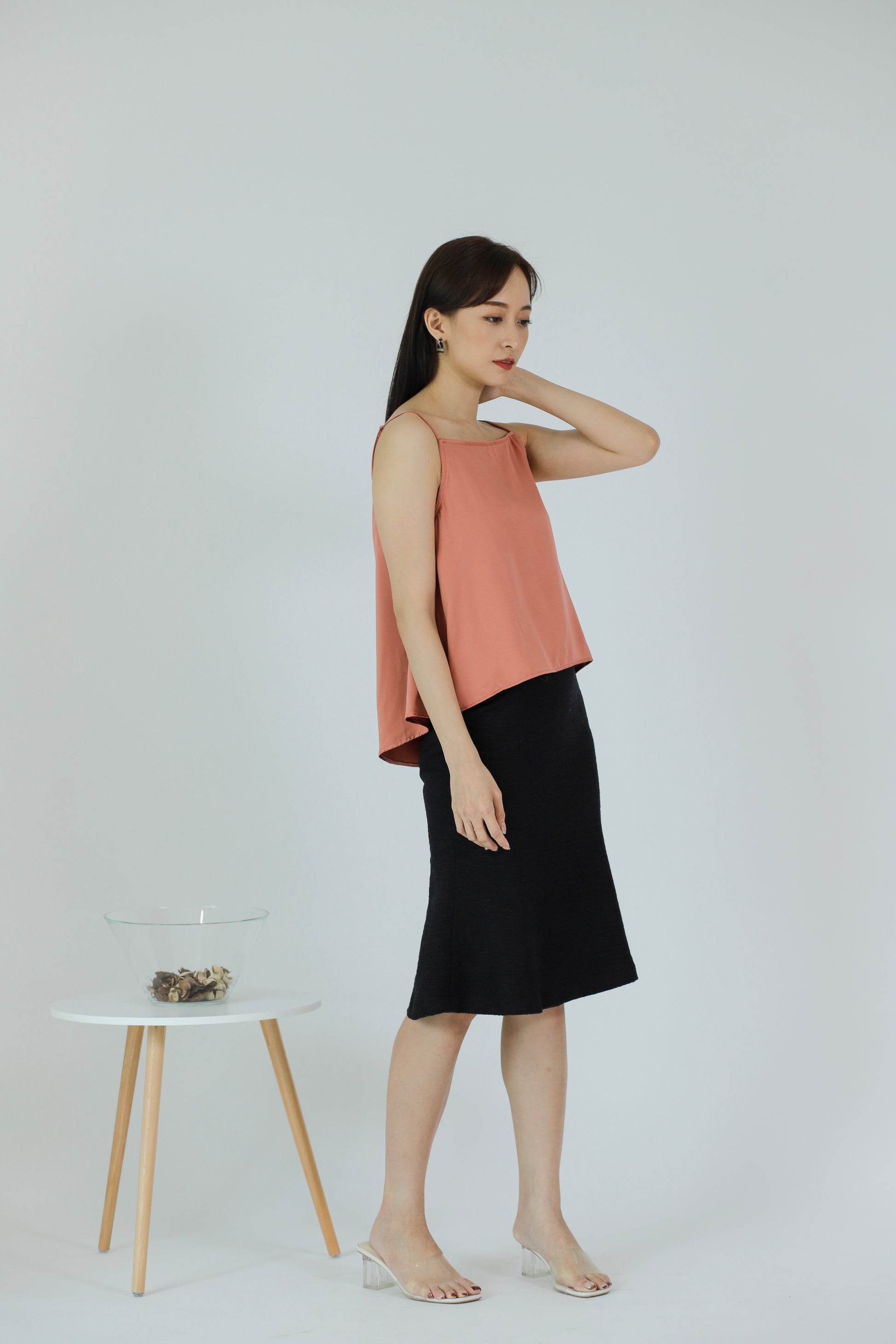 Myla Square Neck Top - Blush
