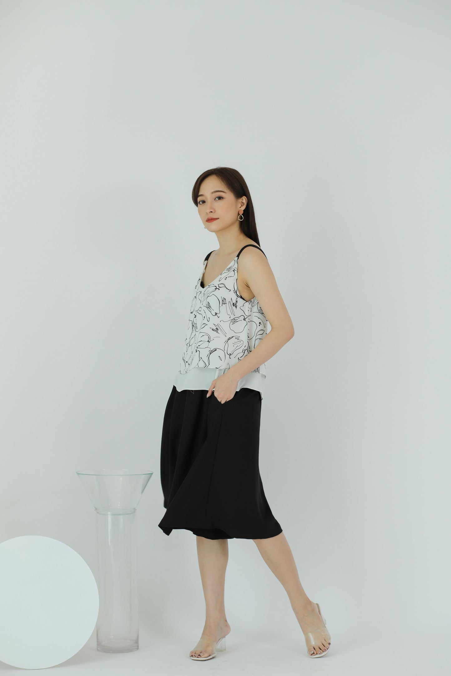 Lilybelle Print Top - White
