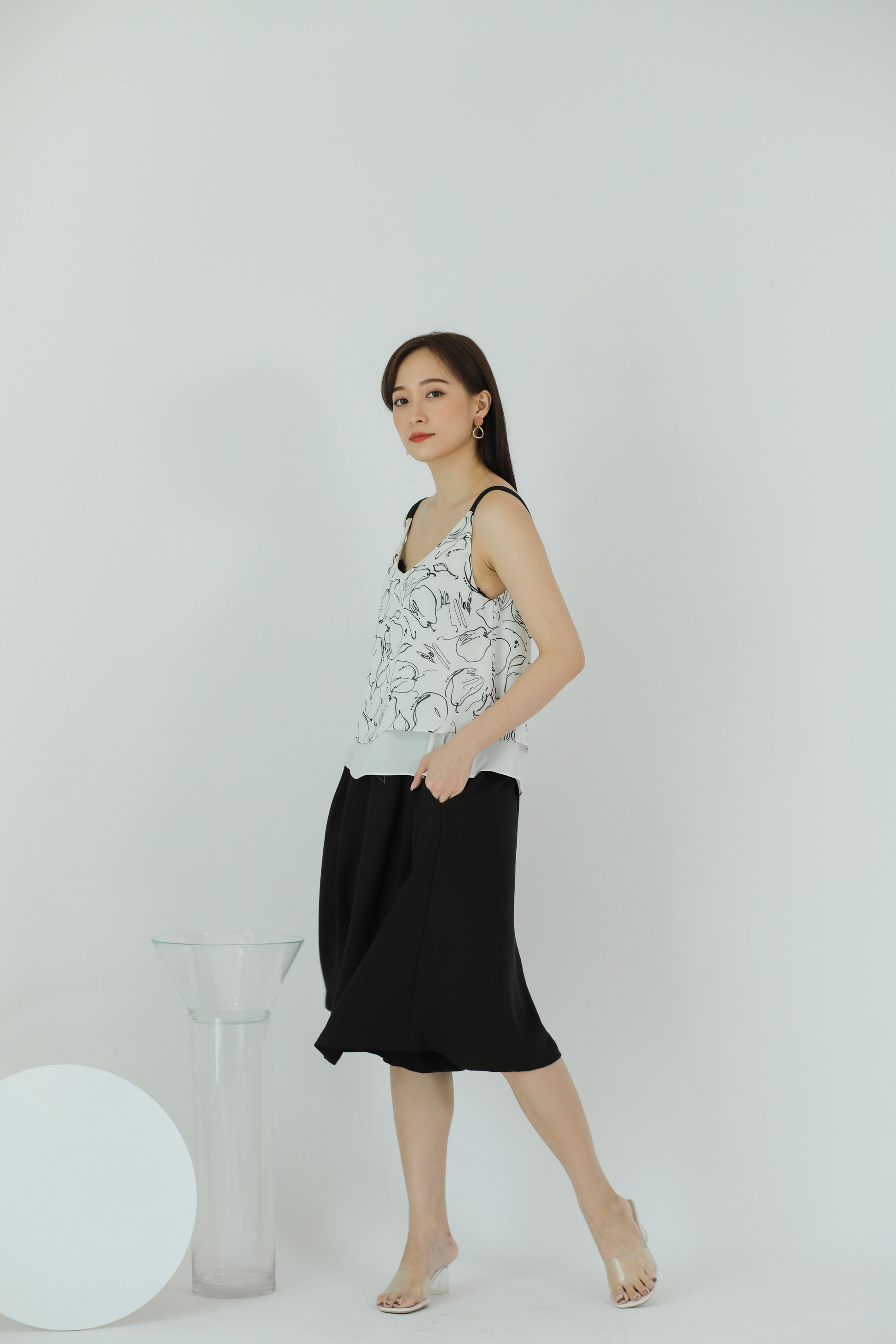 Lilybelle Print Top - White